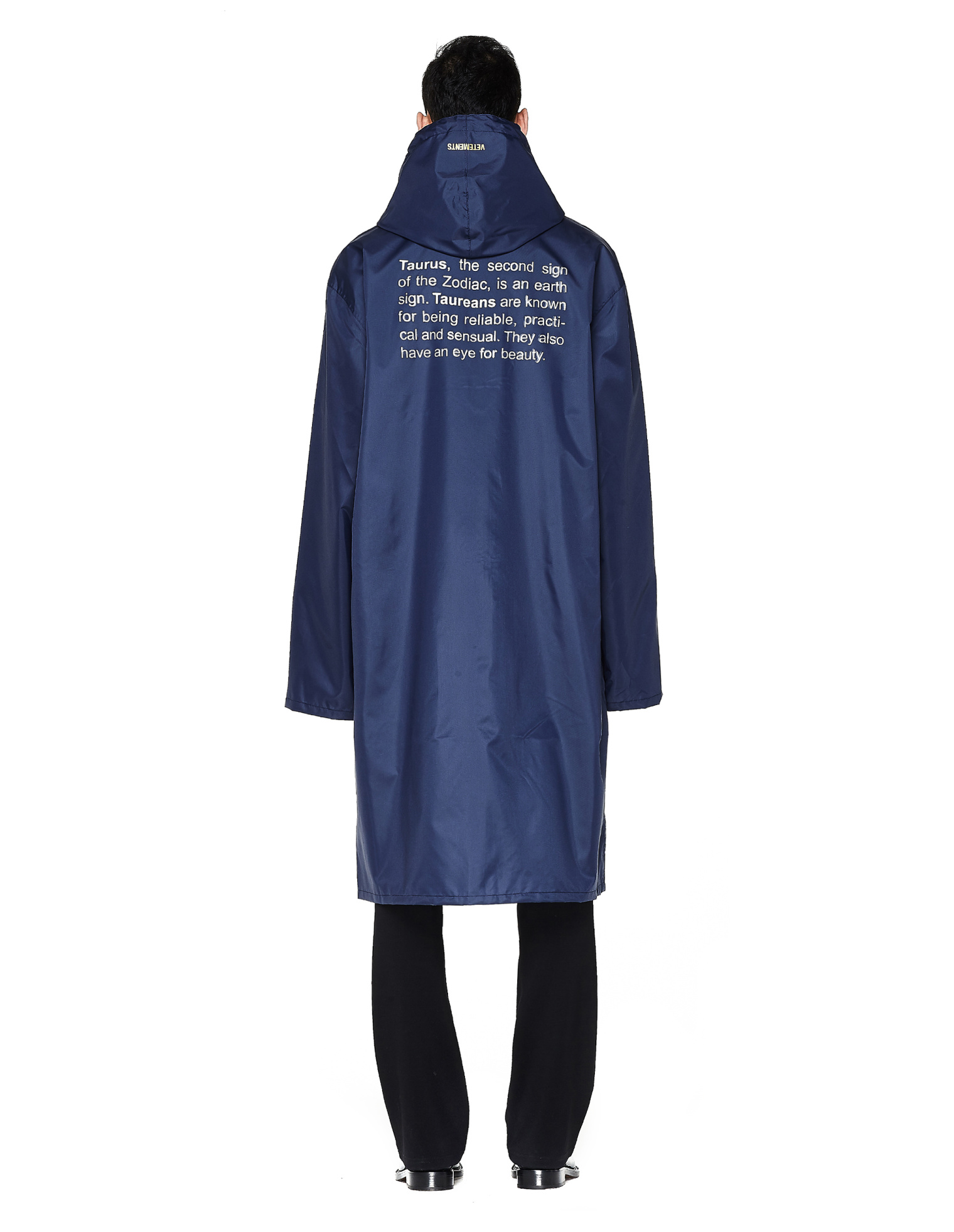 VETEMENTS Navy Taurus Raincoat