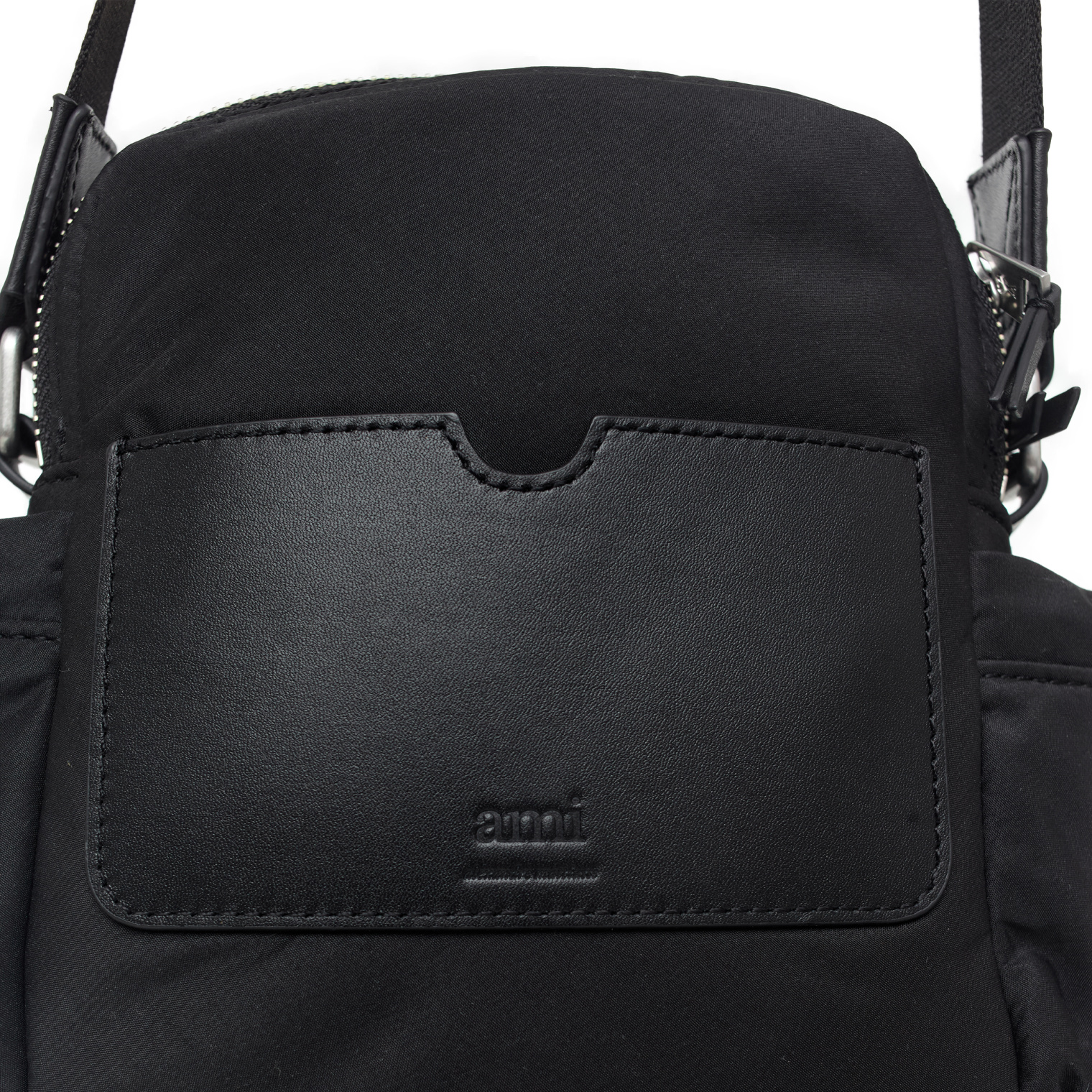 AMI PARIS Black bag with carabiner