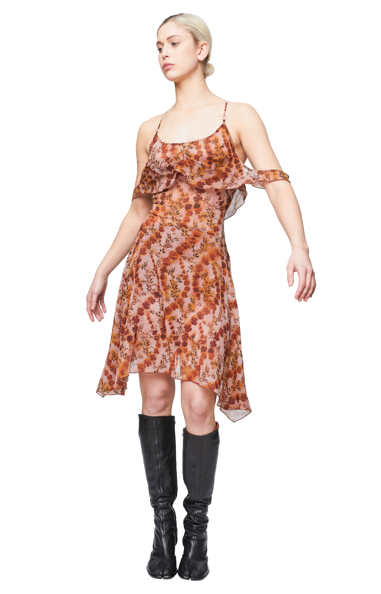 KNWLS October Silk Dress with Lacing