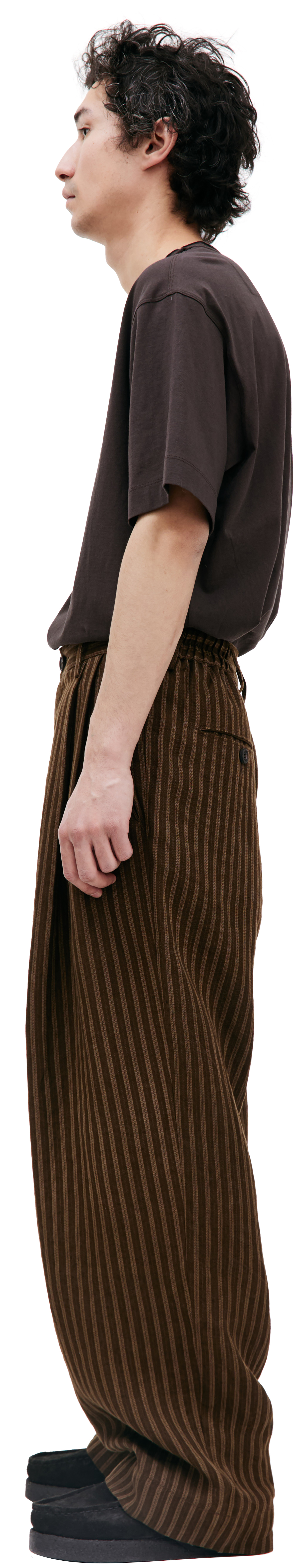 Ziggy Chen Brown linen trousers