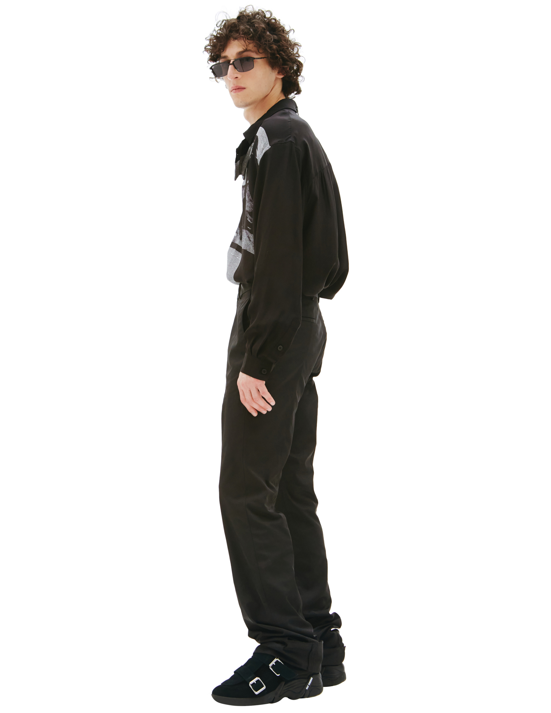 Raf Simons Black flared trousers