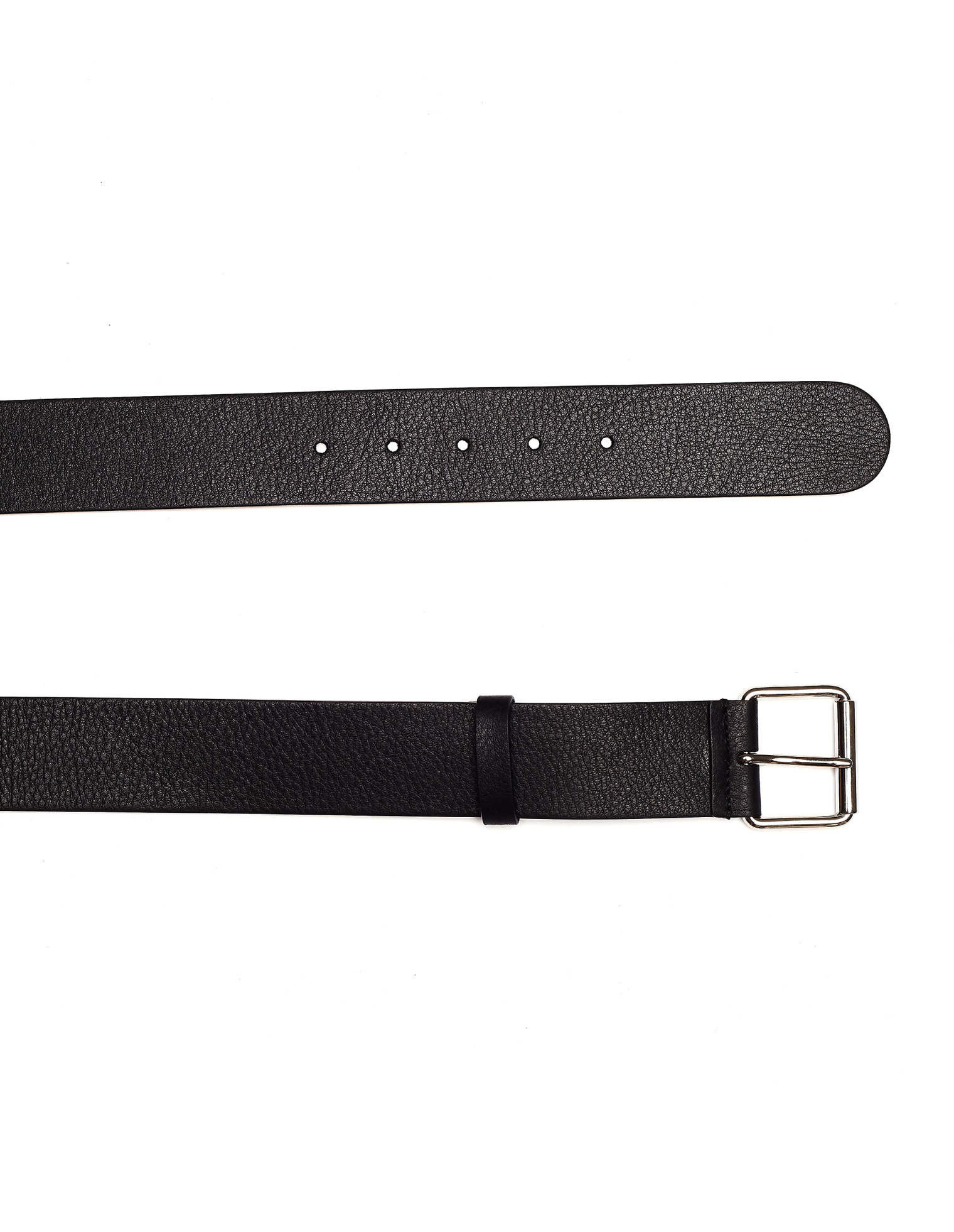 Balenciaga White Logo Leather Belt