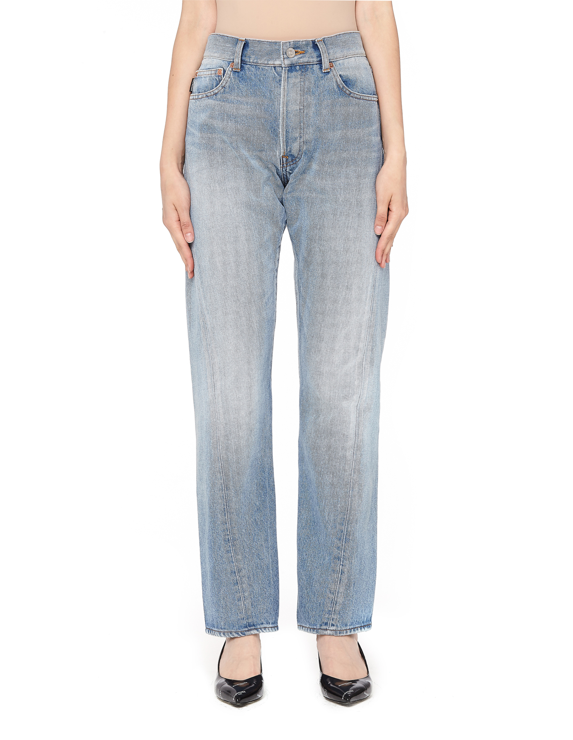 Balenciaga Women\'s Reglisse Twisted Leg Jeans