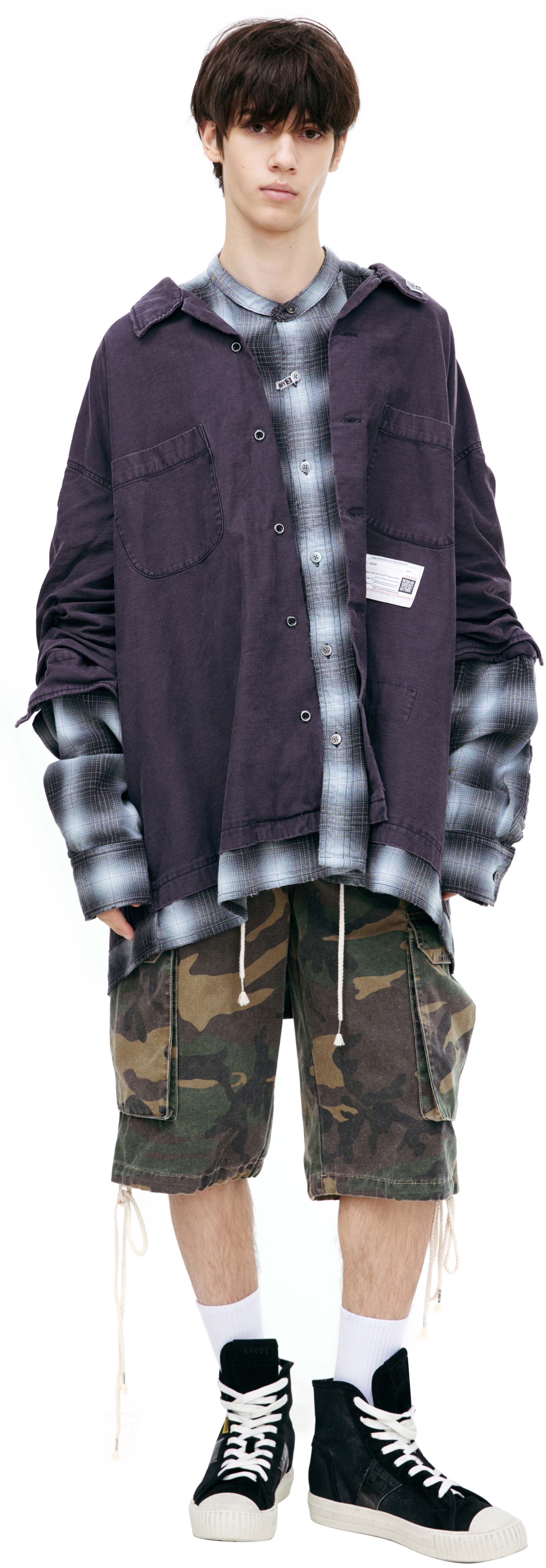 Maison Mihara Yasuhiro Two-layer shirt