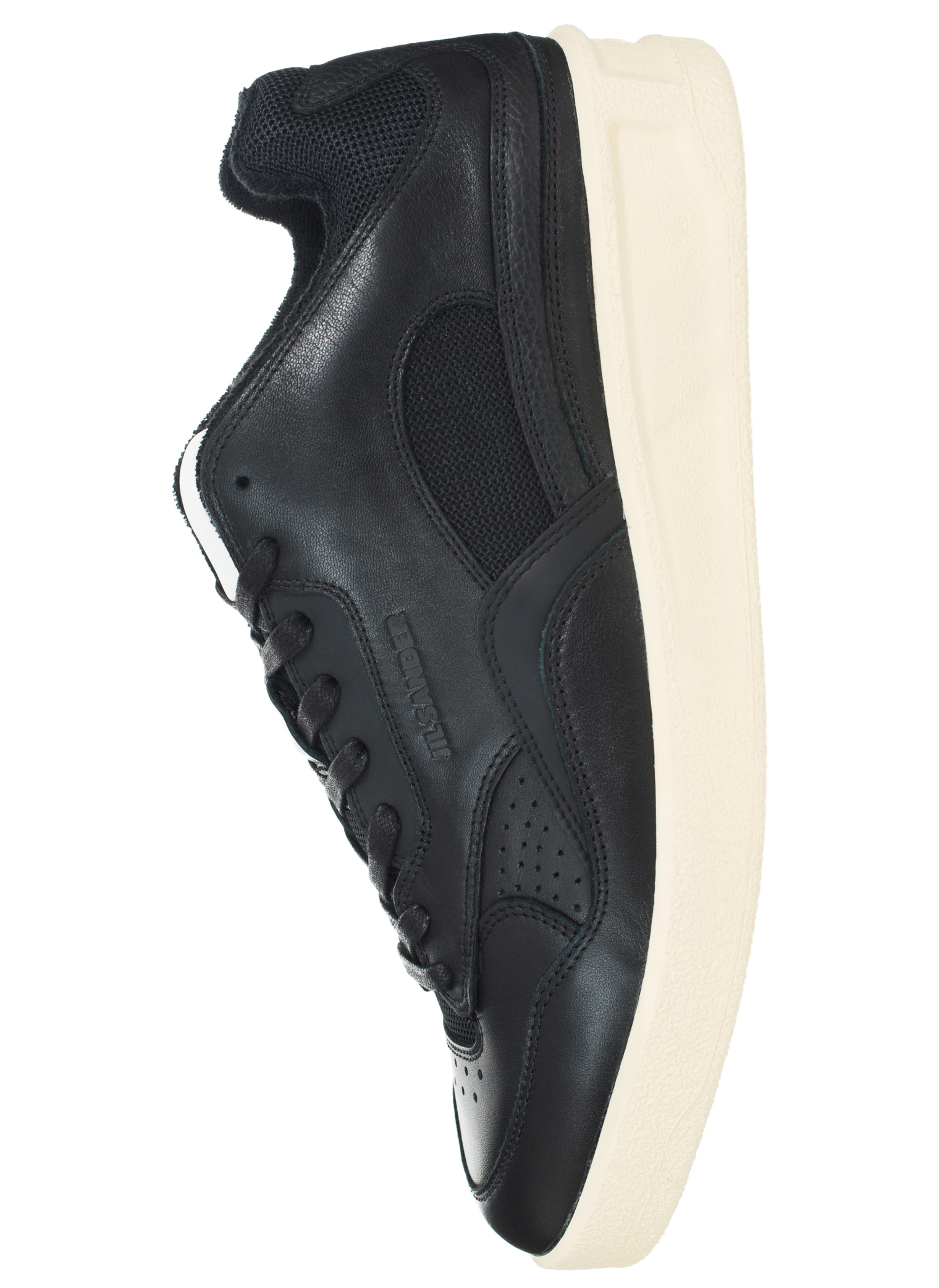 Jil Sander Black leather sneakers