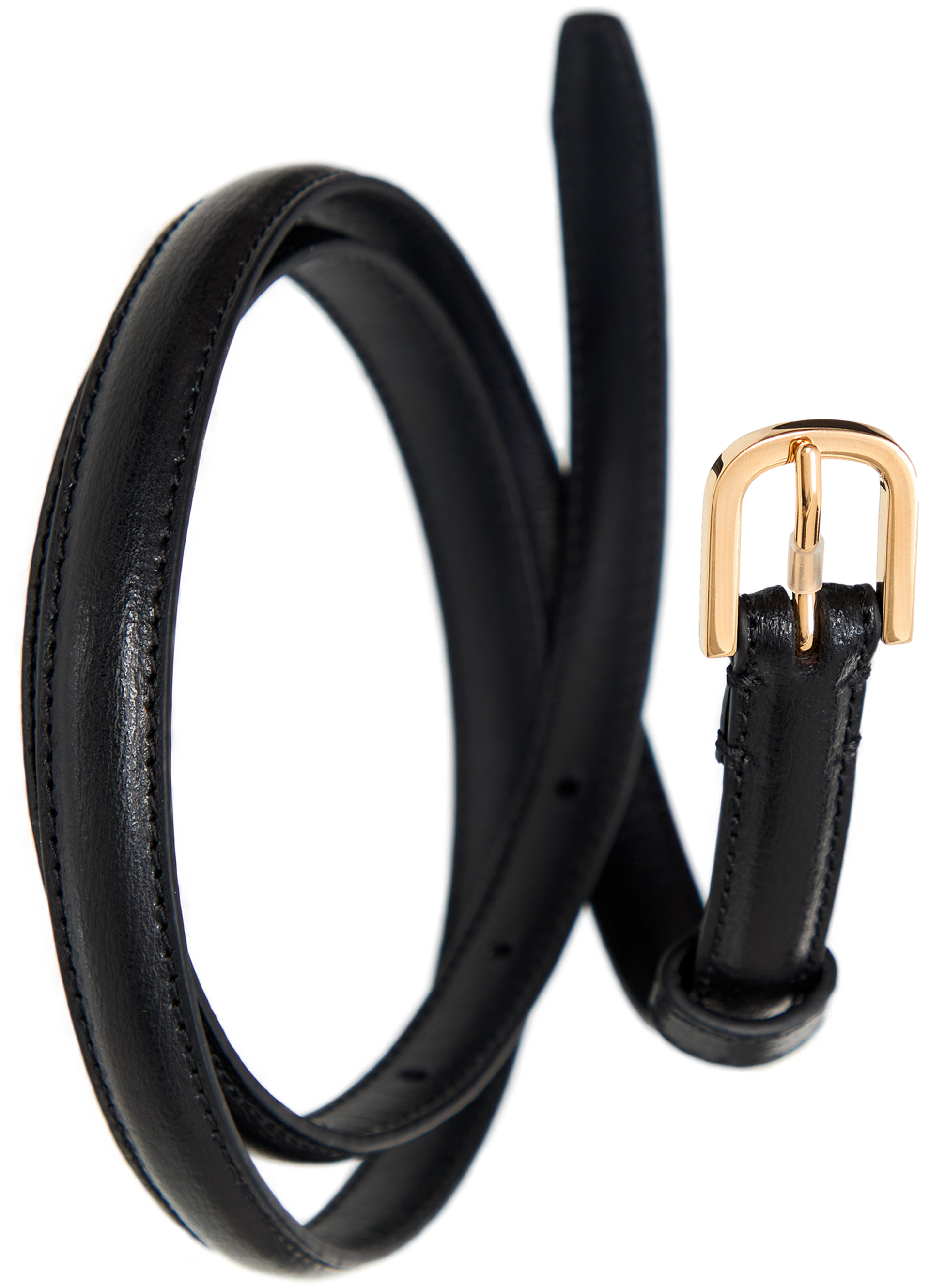 TOTEME Black leather belt