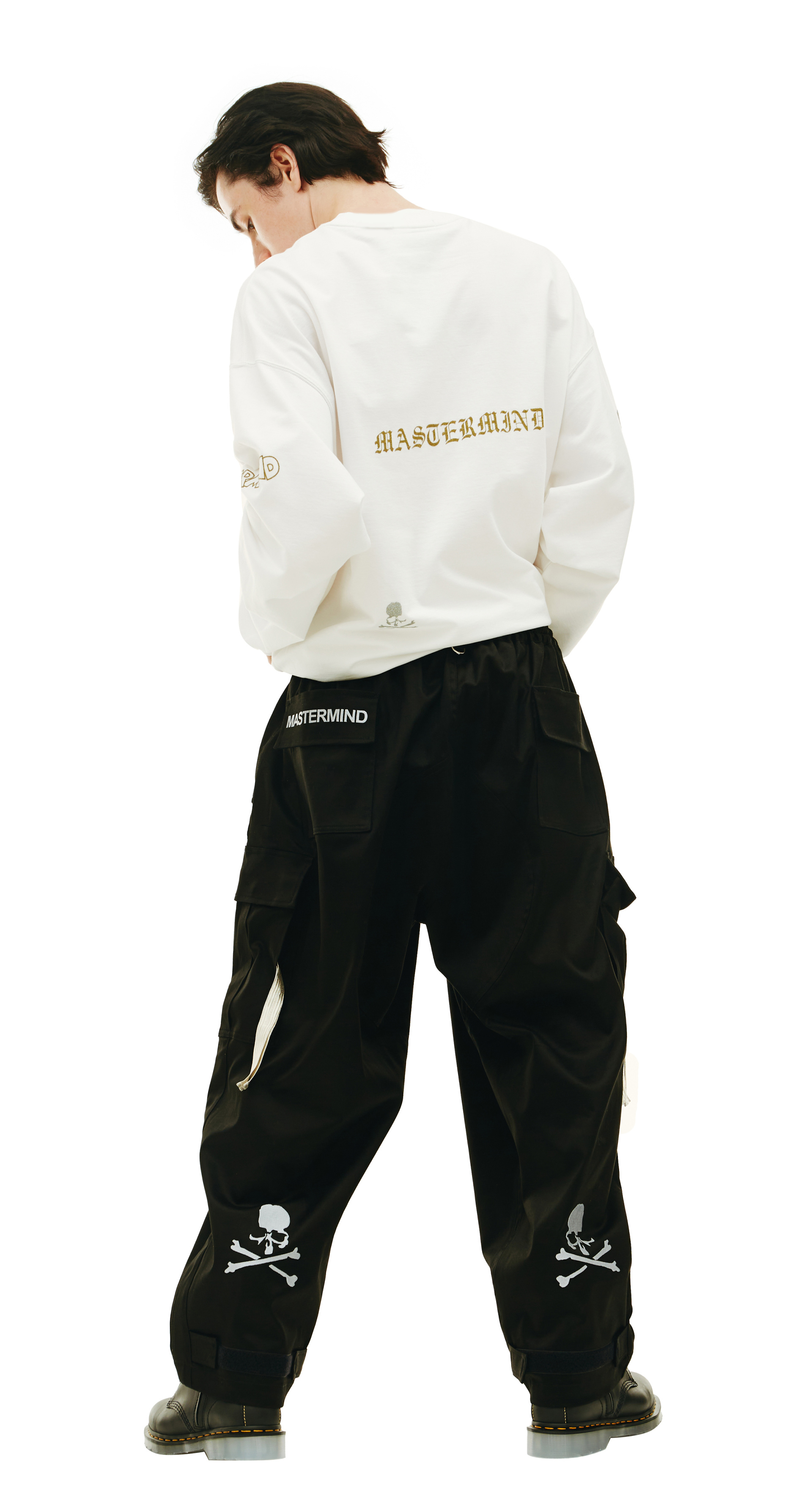 Mastermind WORLD Black cargo trousers