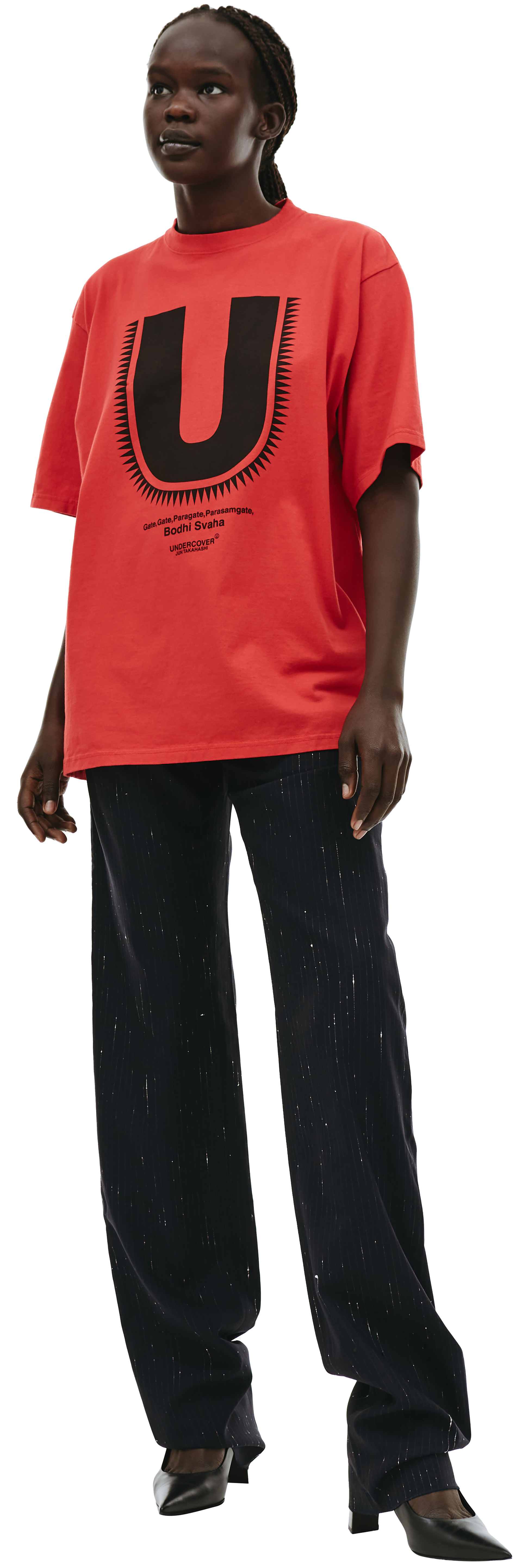 Undercover Red \'U\' printed t-shirt