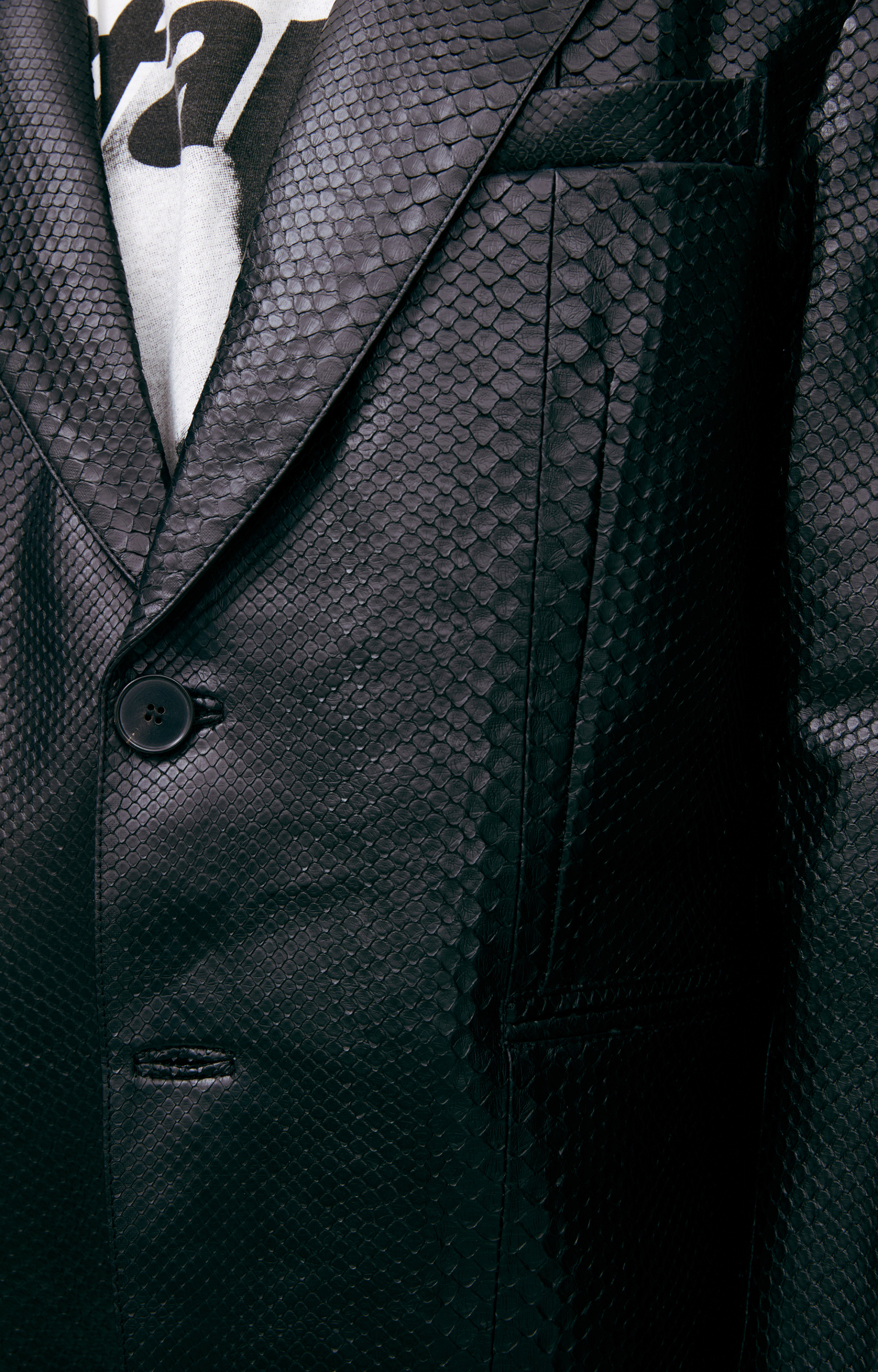 Enfants Riches Déprimés Single-breasted leather blazer