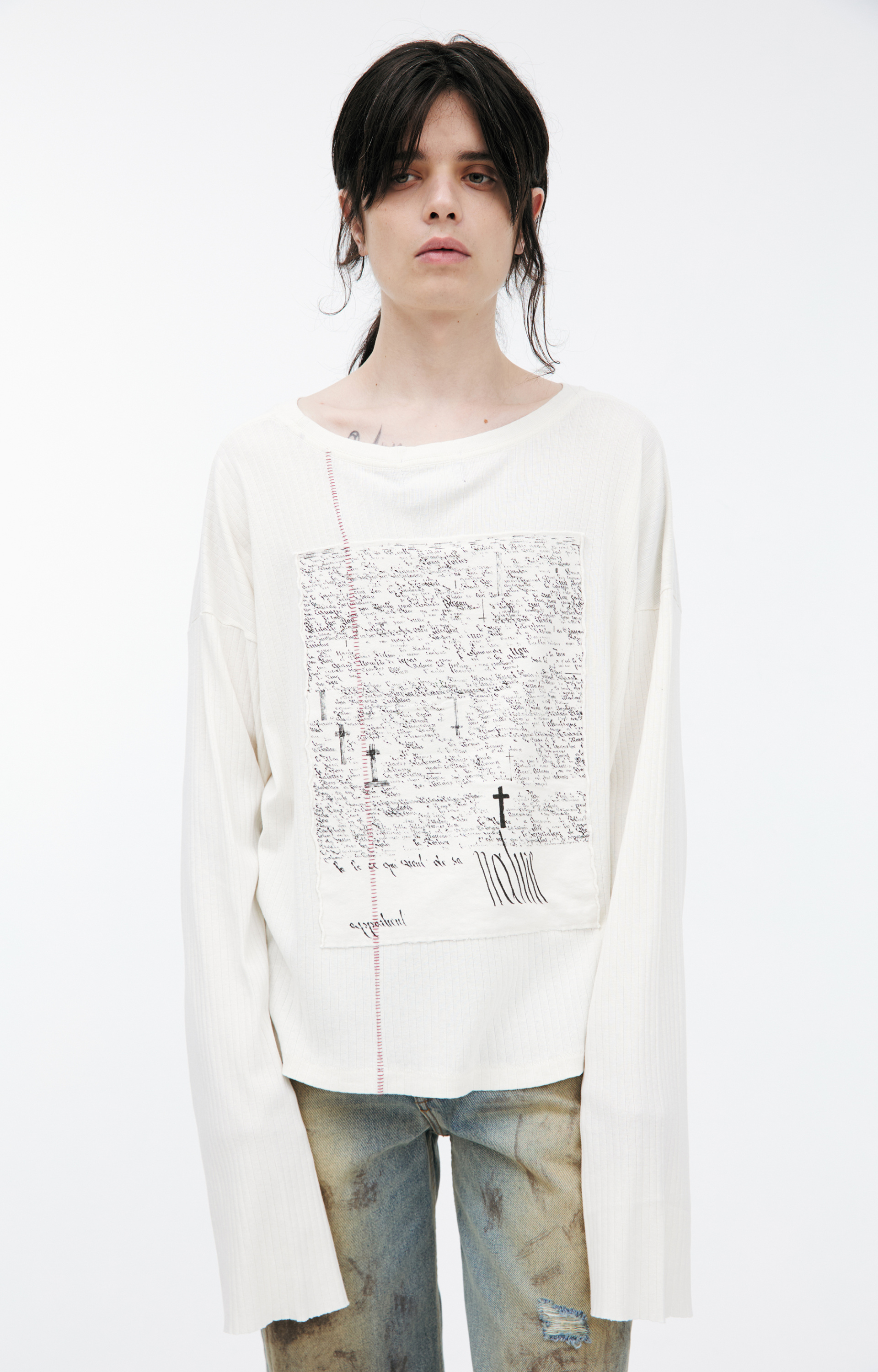 Enfants Riches Déprimés White patch longsleeve