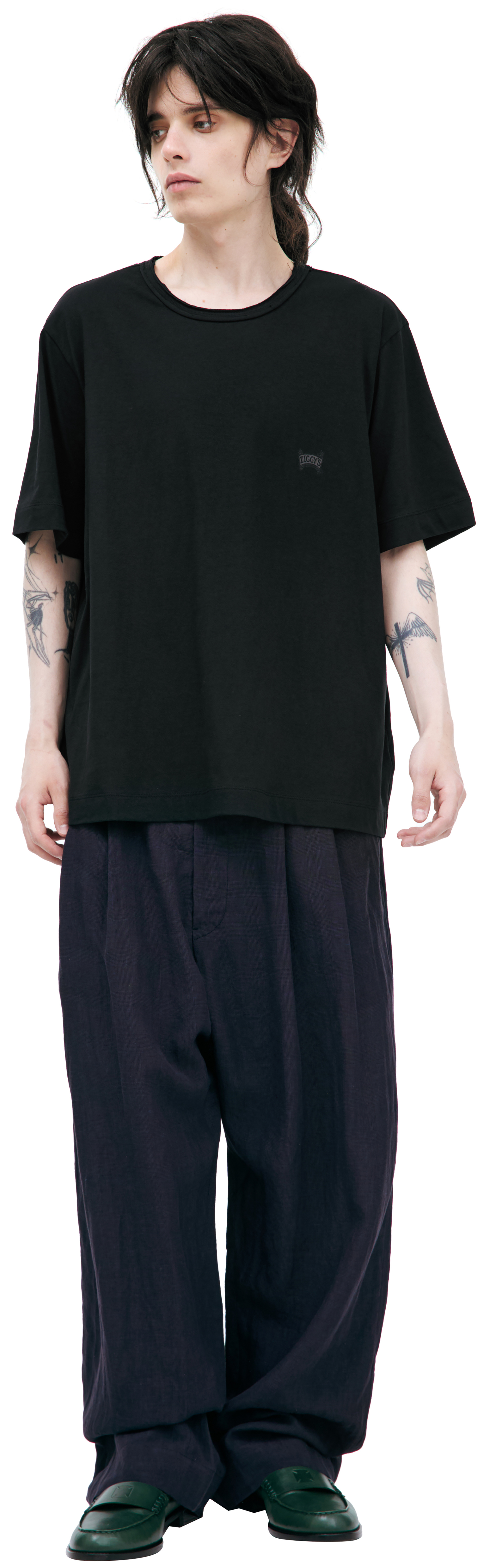 Ziggy Chen Футболка-0M2520206 принт ziggys на груди, черн