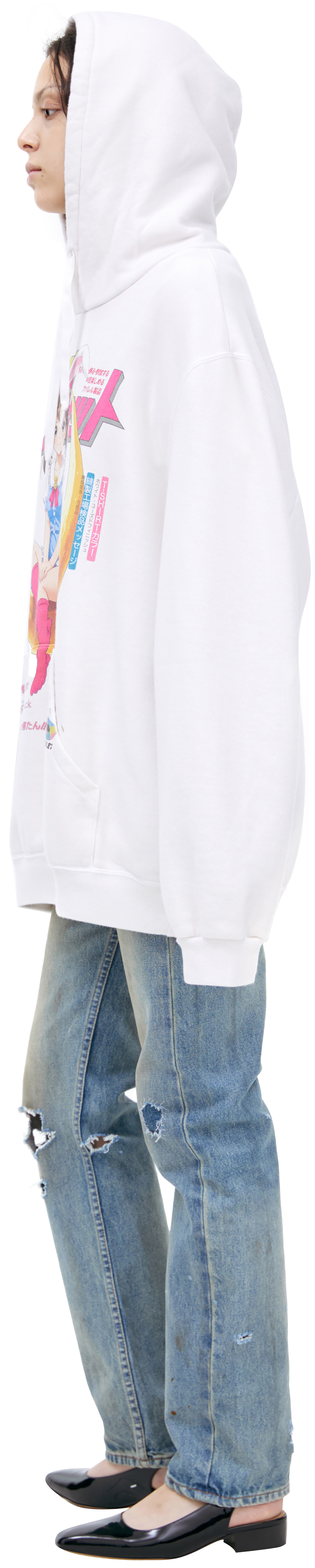 Doublet Printed cotton hoodie