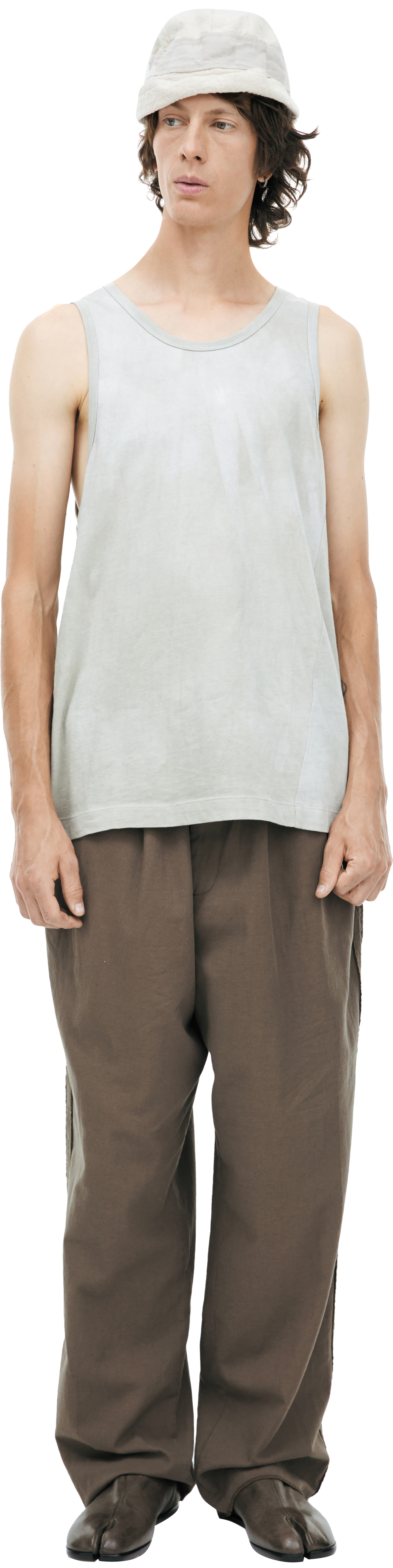 Ziggy Chen Grey tank top with straps