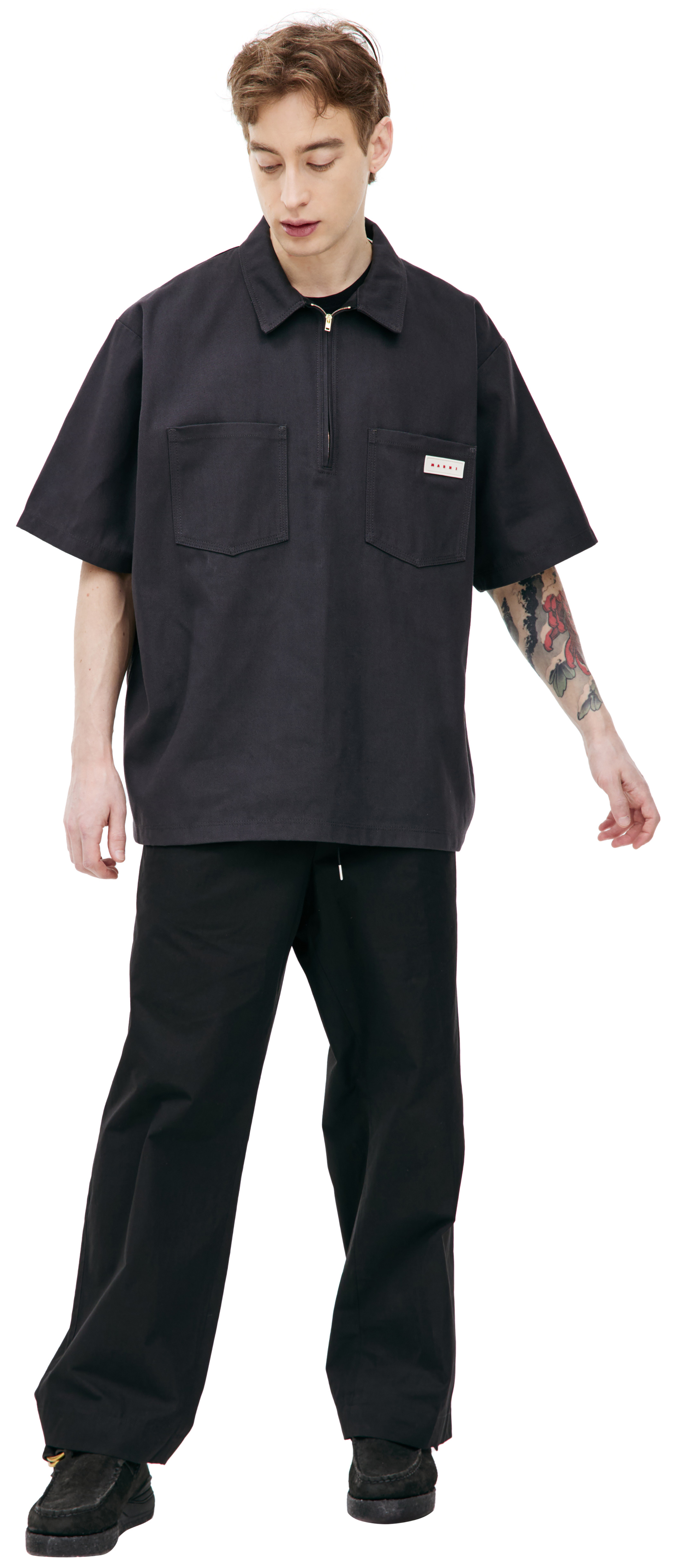 Marni Short-sleeve zip shirt