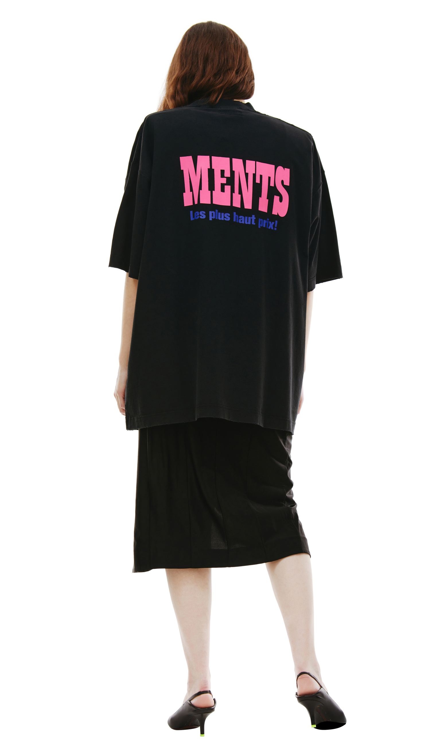 VETEMENTS Black \'La Haute Couture\' T-Shirt