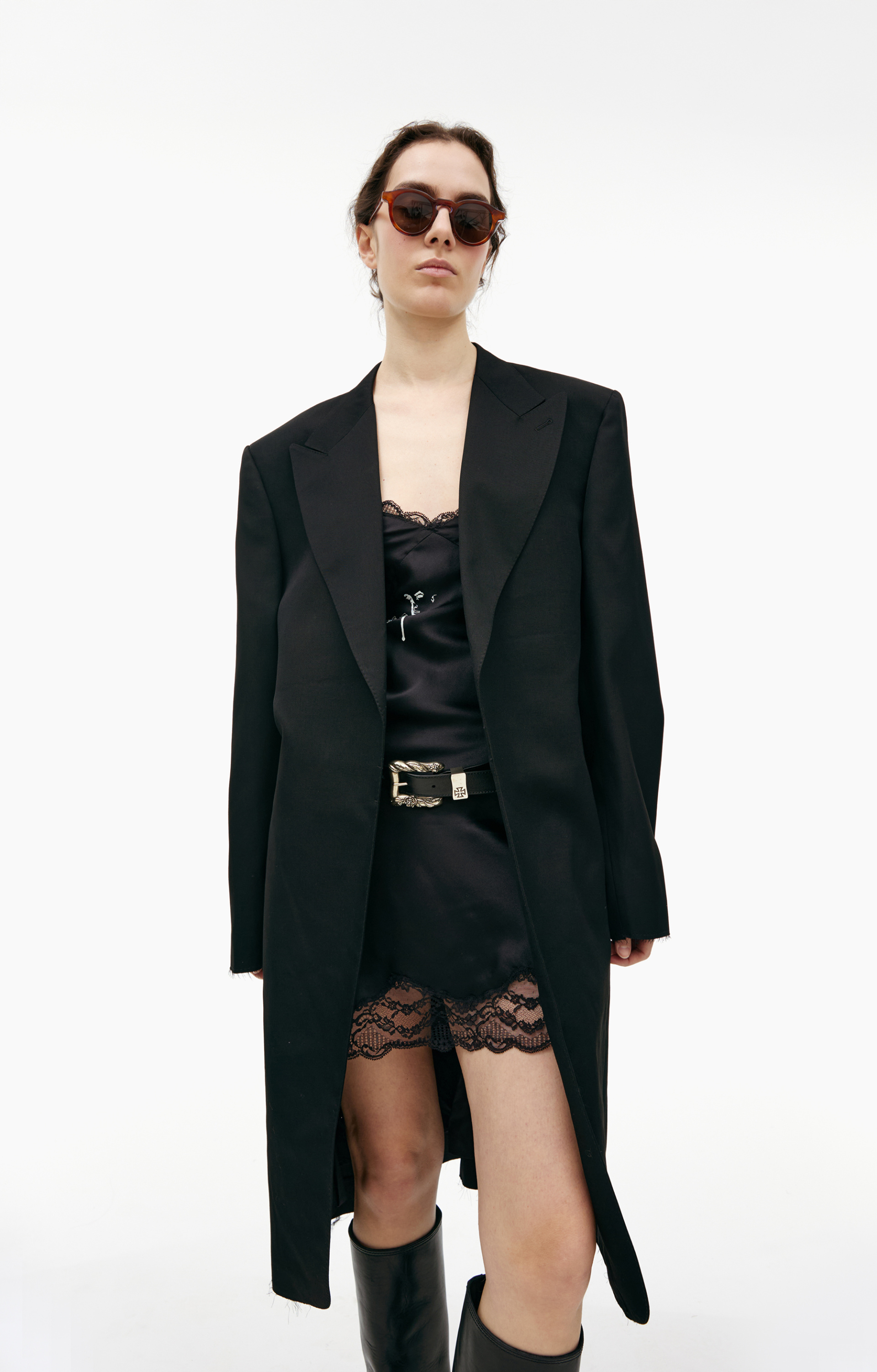 Enfants Riches Déprimés Wool coat with stitched belt