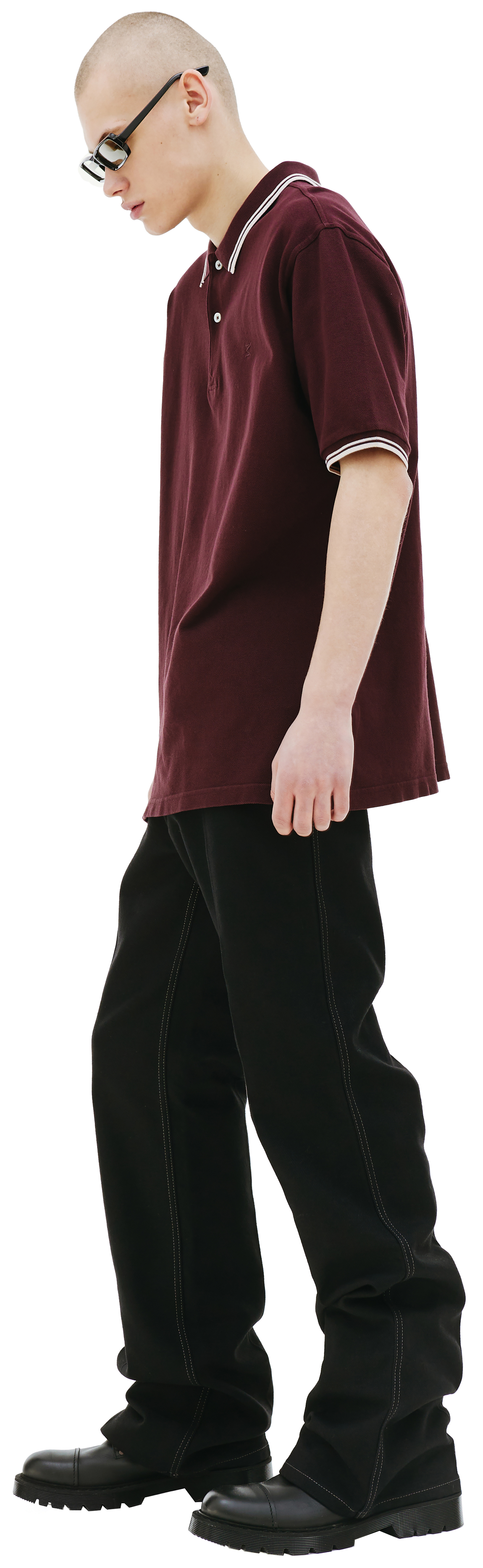 Maison Margiela Embroidered logo polo