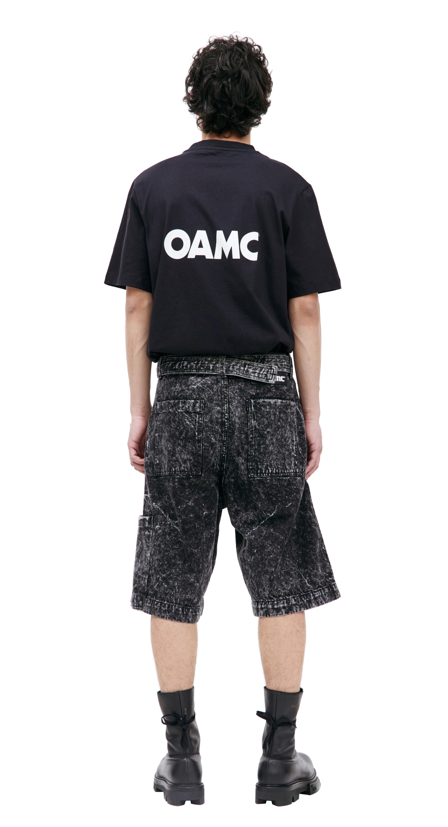 OAMC Джинсовые шорты Jackson с ремнем