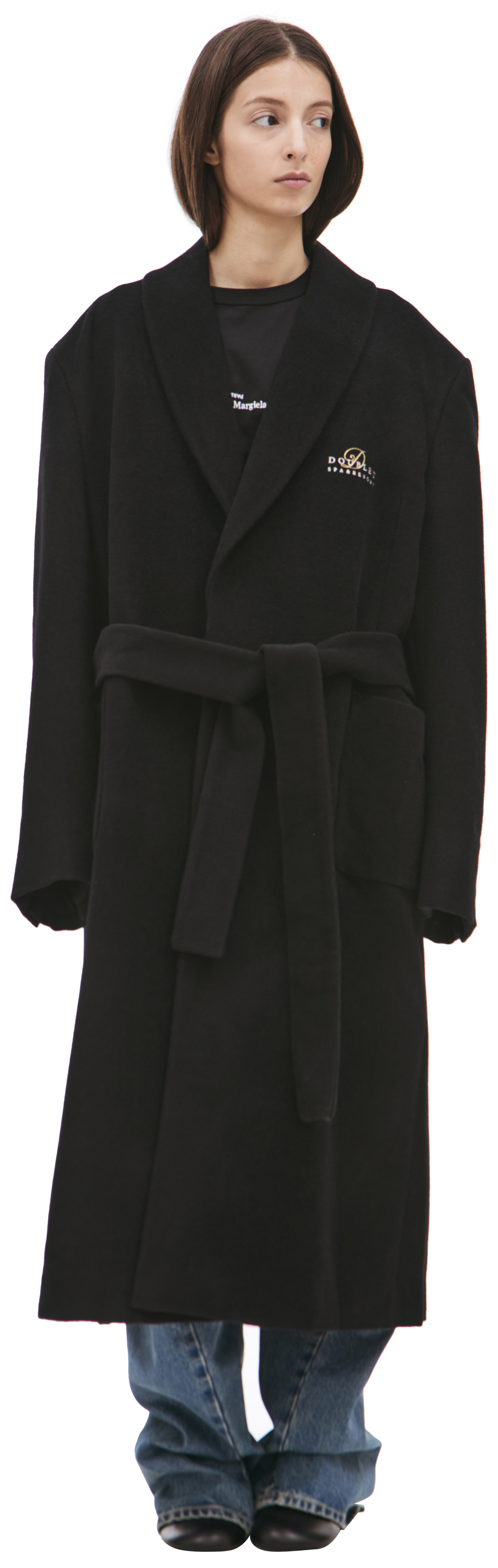 Doublet Black wool coat