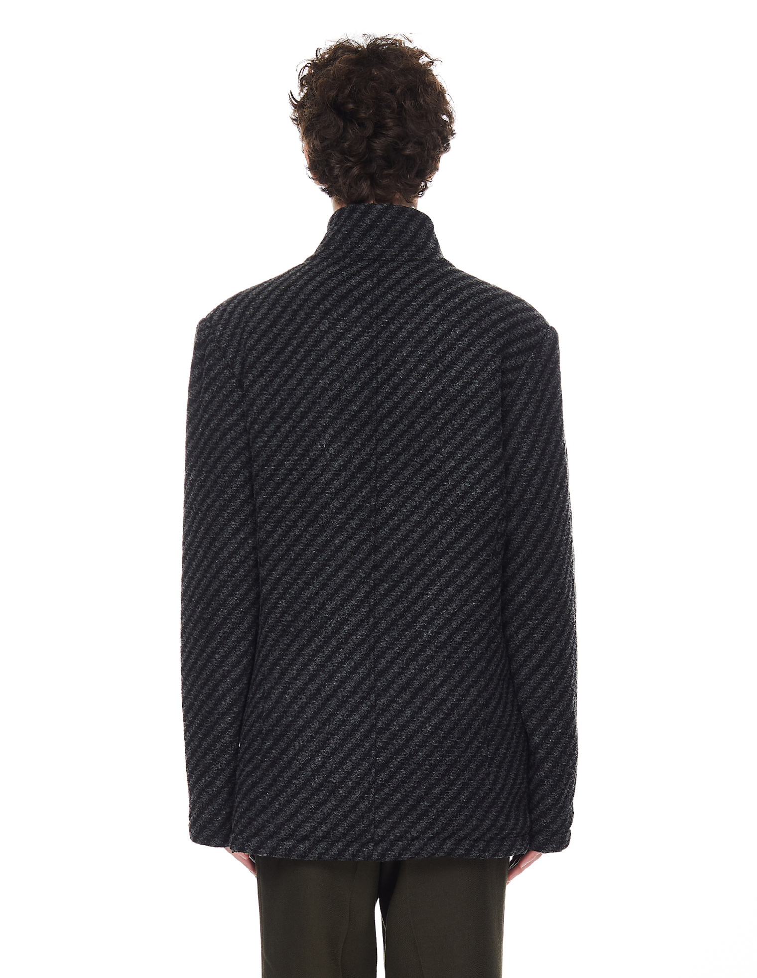Ann Demeulemeester Стеганая куртка на пуговицах из шерсти