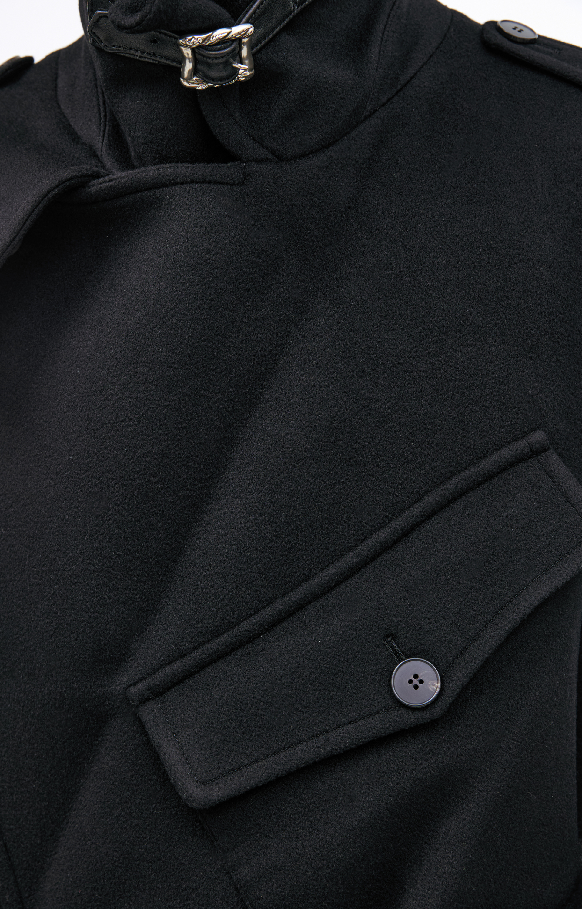 Enfants Riches Déprimés Black cashmere coat