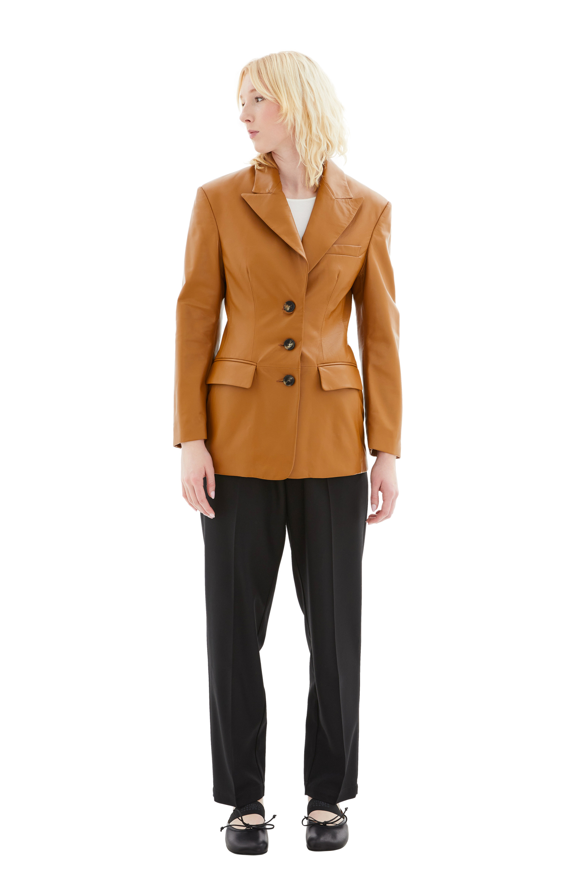 Marni Single-breasted leather jacket