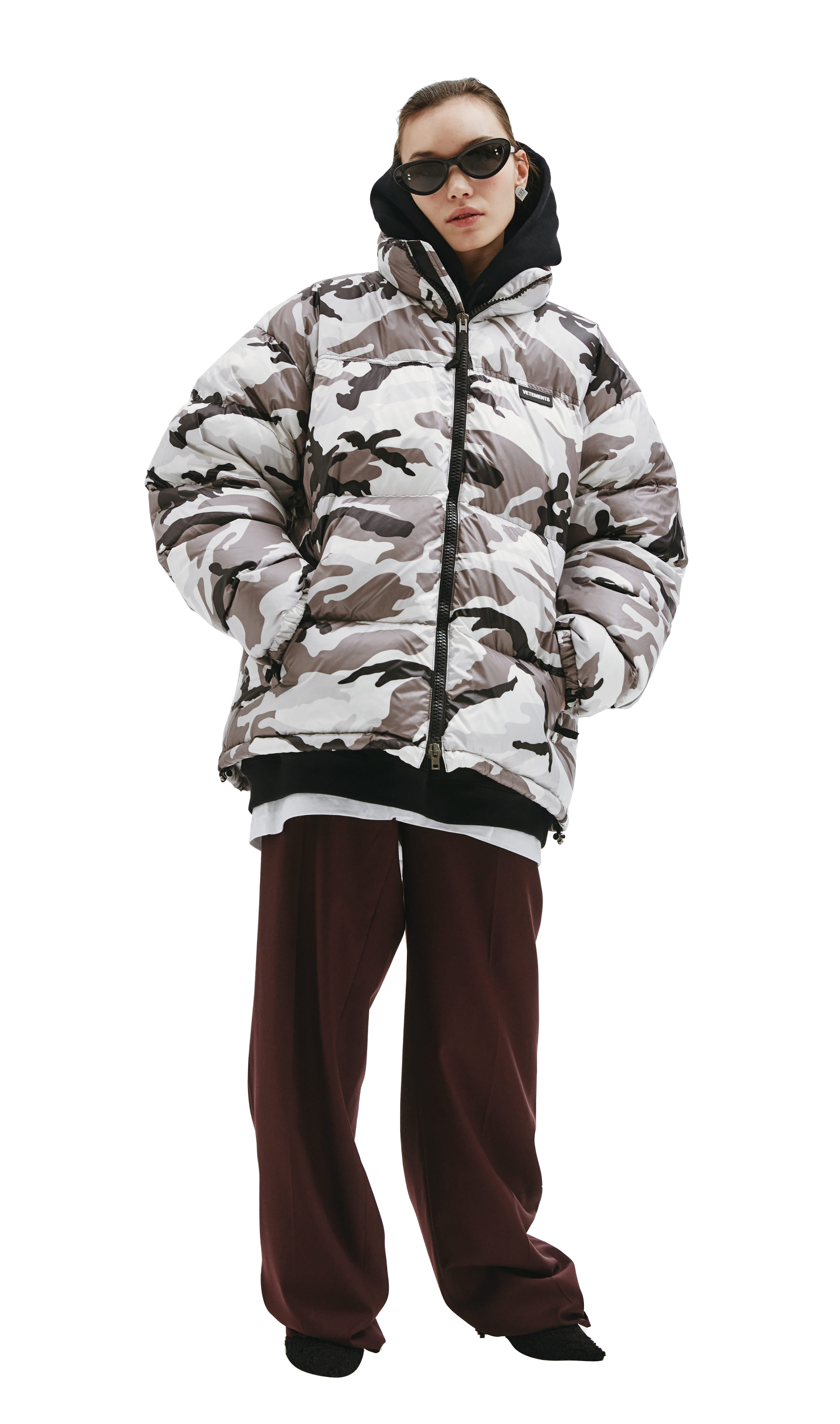 VETEMENTS Camouflage down jacket