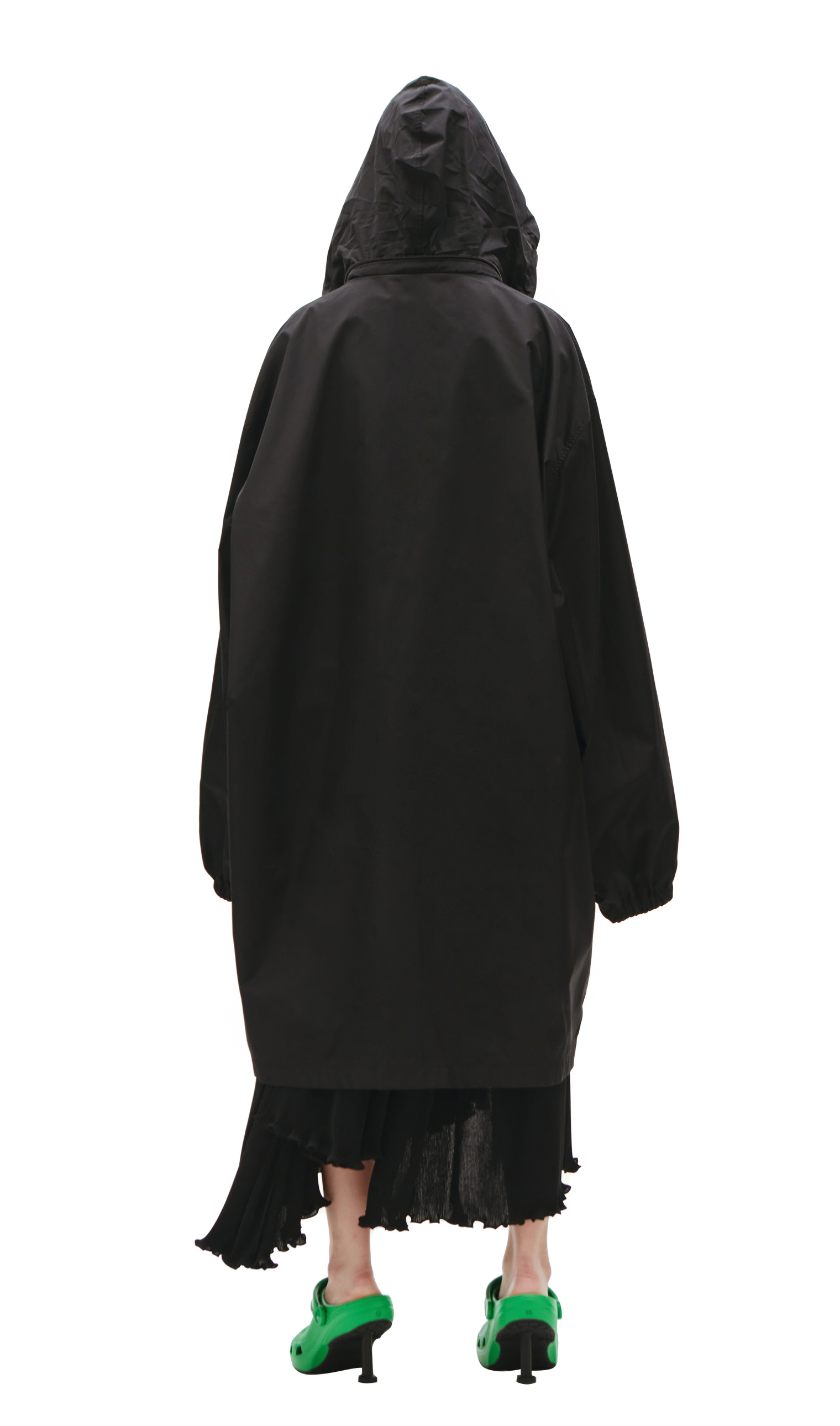 Balenciaga Black logo rain coat