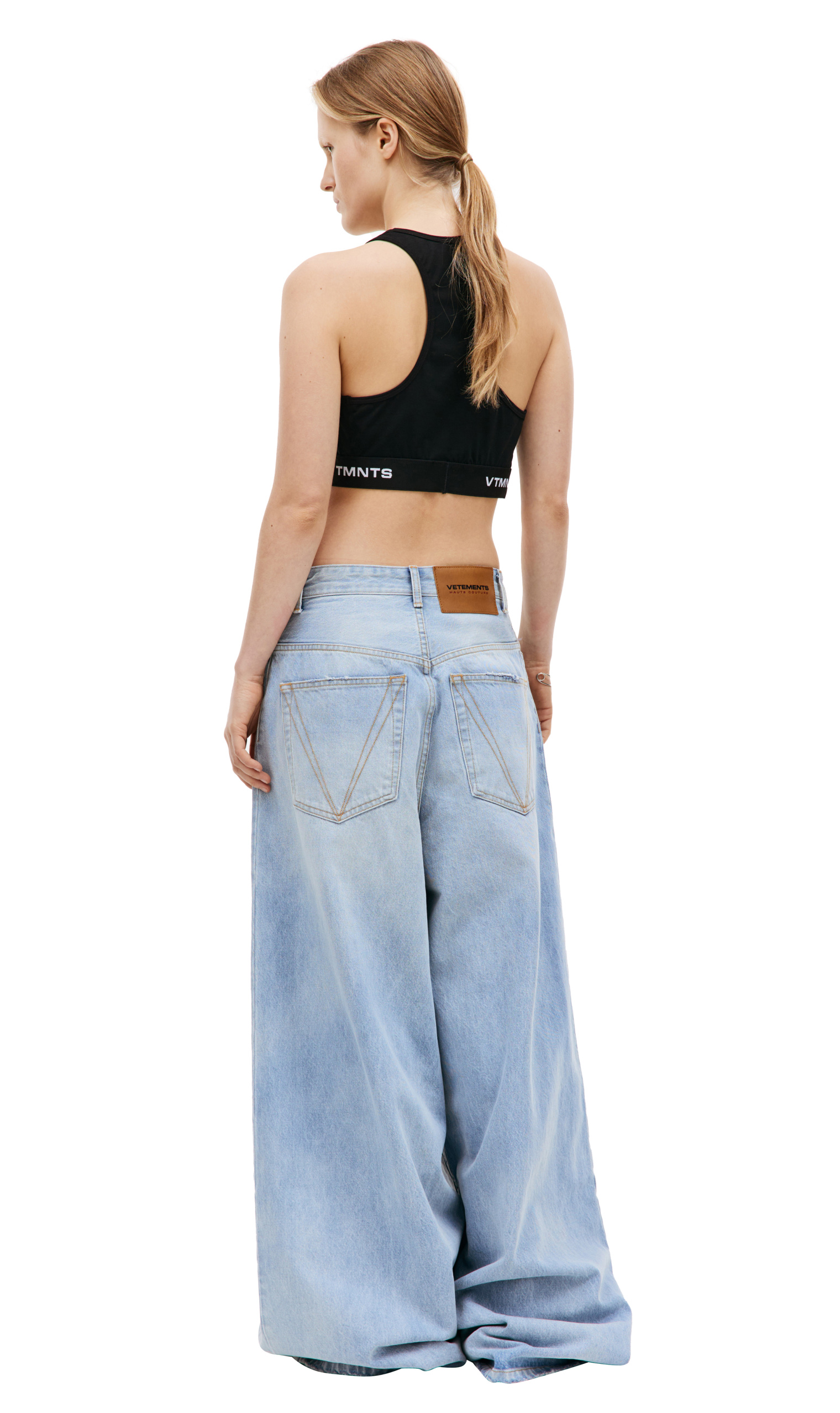 VETEMENTS Blue wide legs jeans