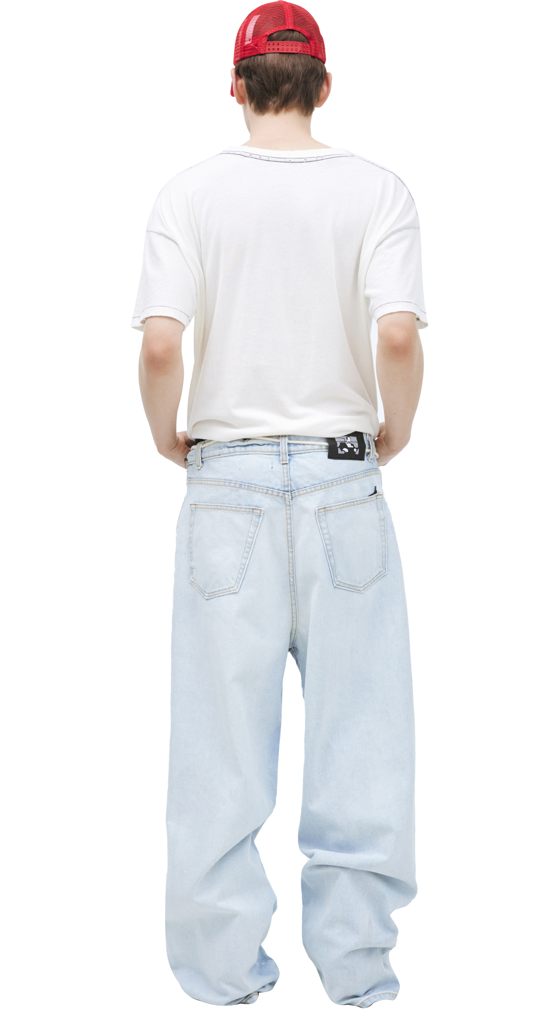 RRR123 Jeans with a drawstring waistband