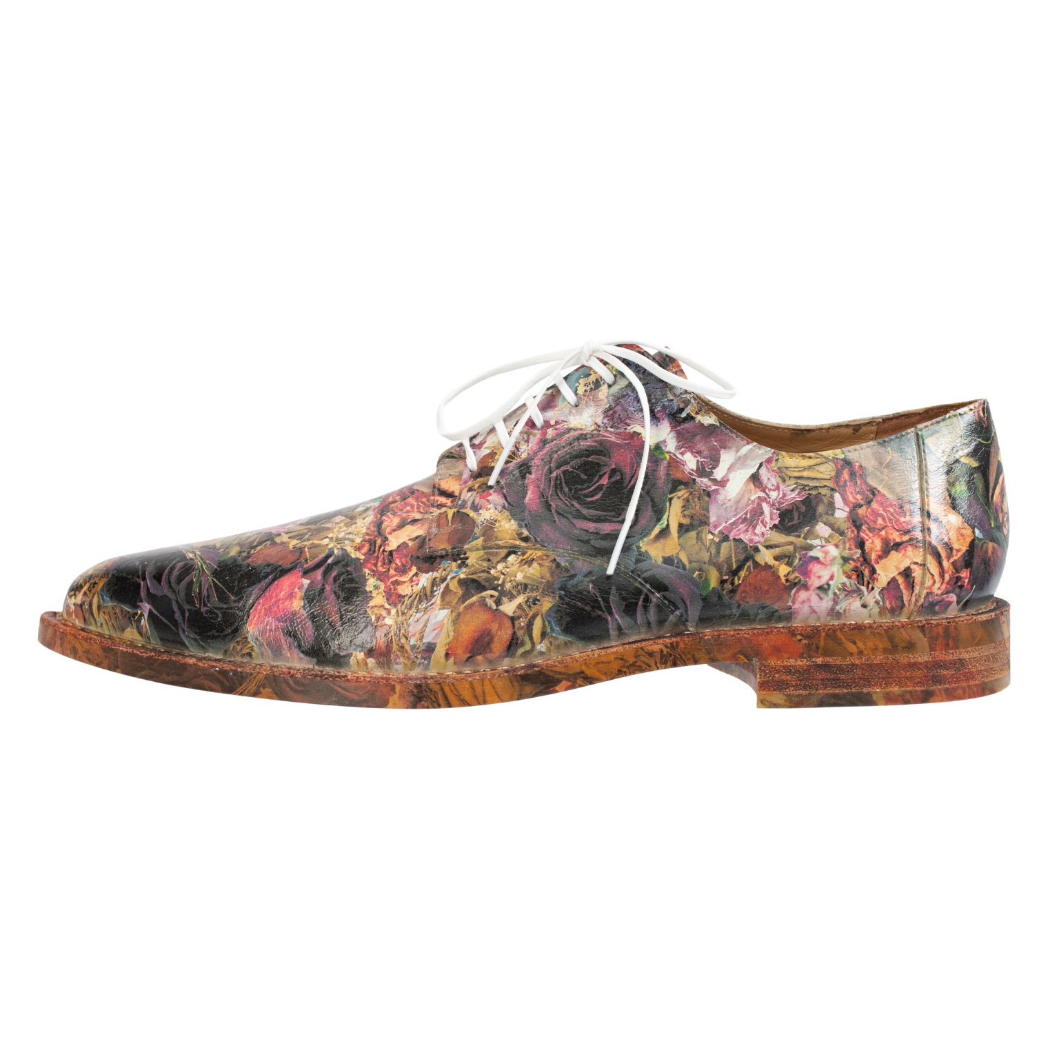 Comme des Garcons Homme plus Floral print leather shoes