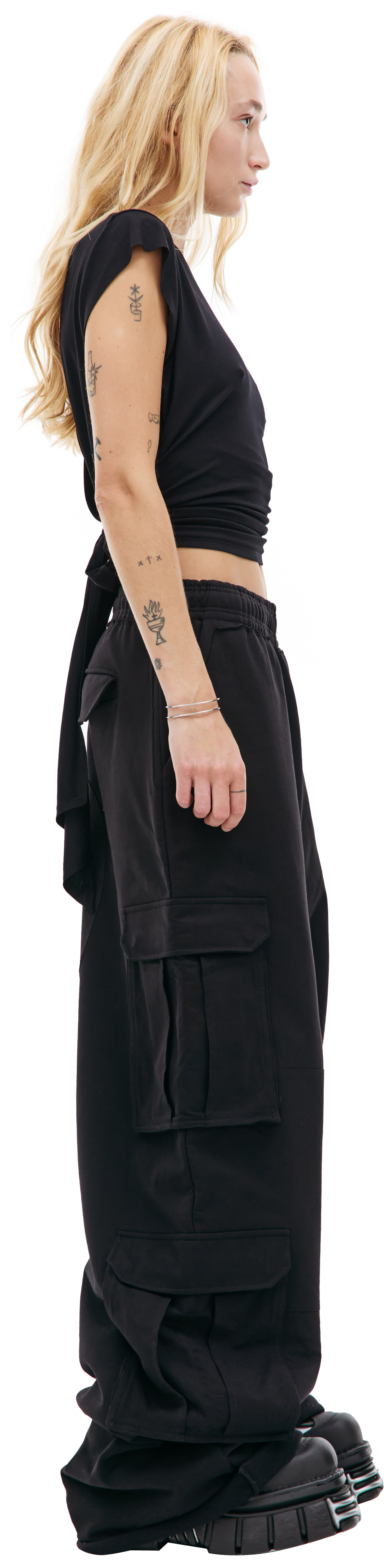 VETEMENTS Blackout wrap top
