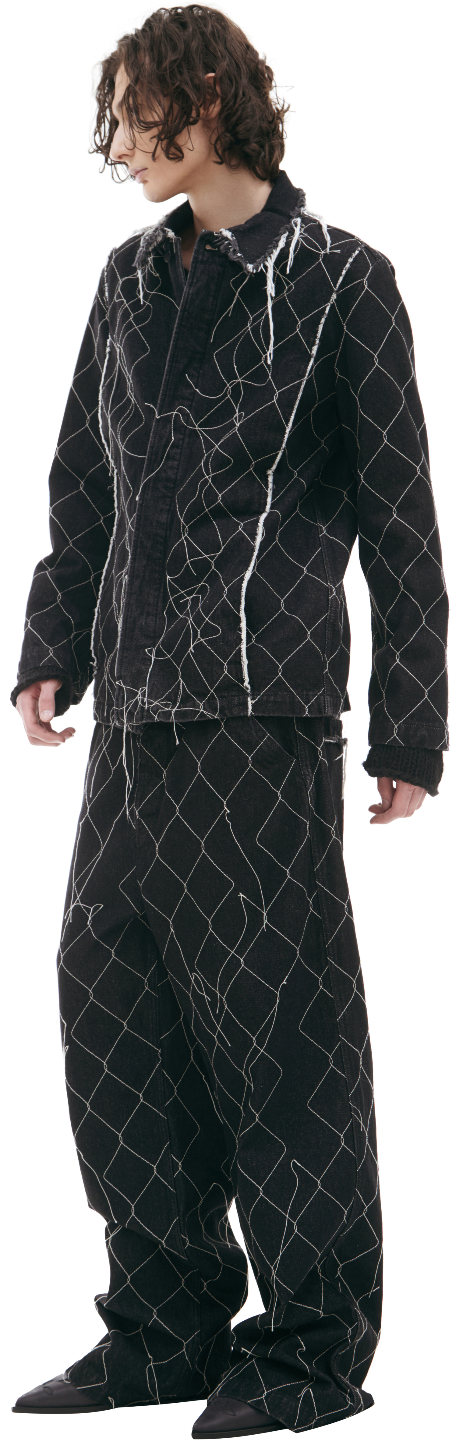 AIREI Jacket with asymmetrical threads