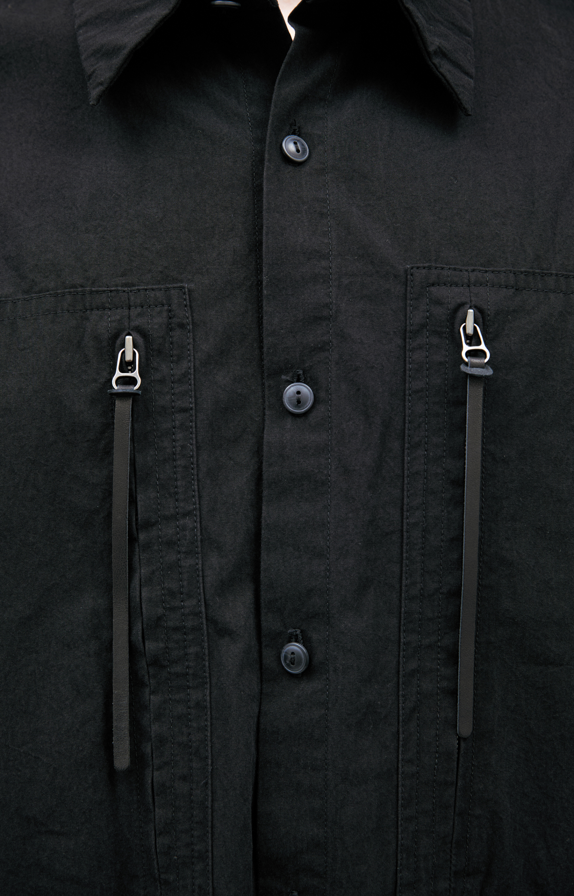 The Viridi-Anne Shirt with vertical pockets