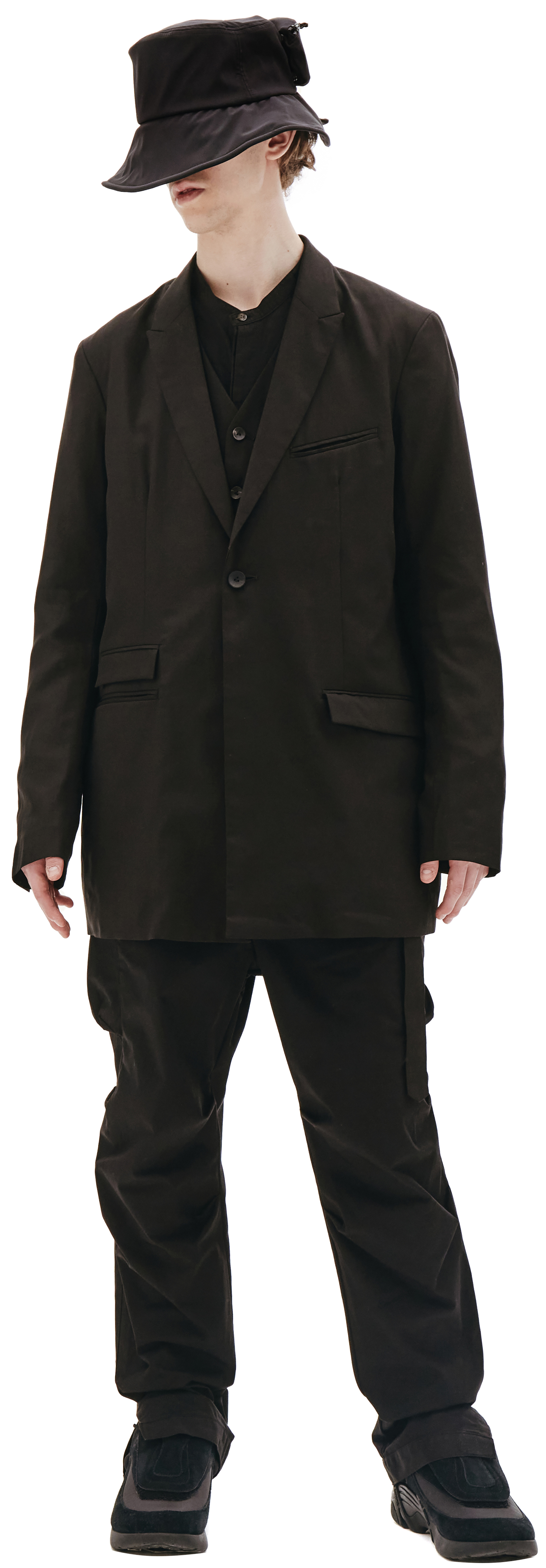 The Viridi-Anne Black Cotton Jacket