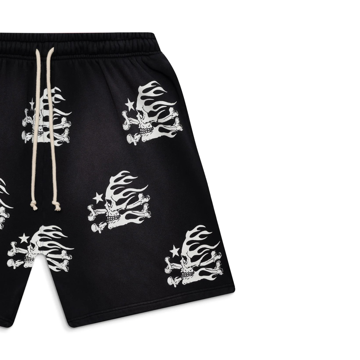 Hellstar Black monoprint shorts
