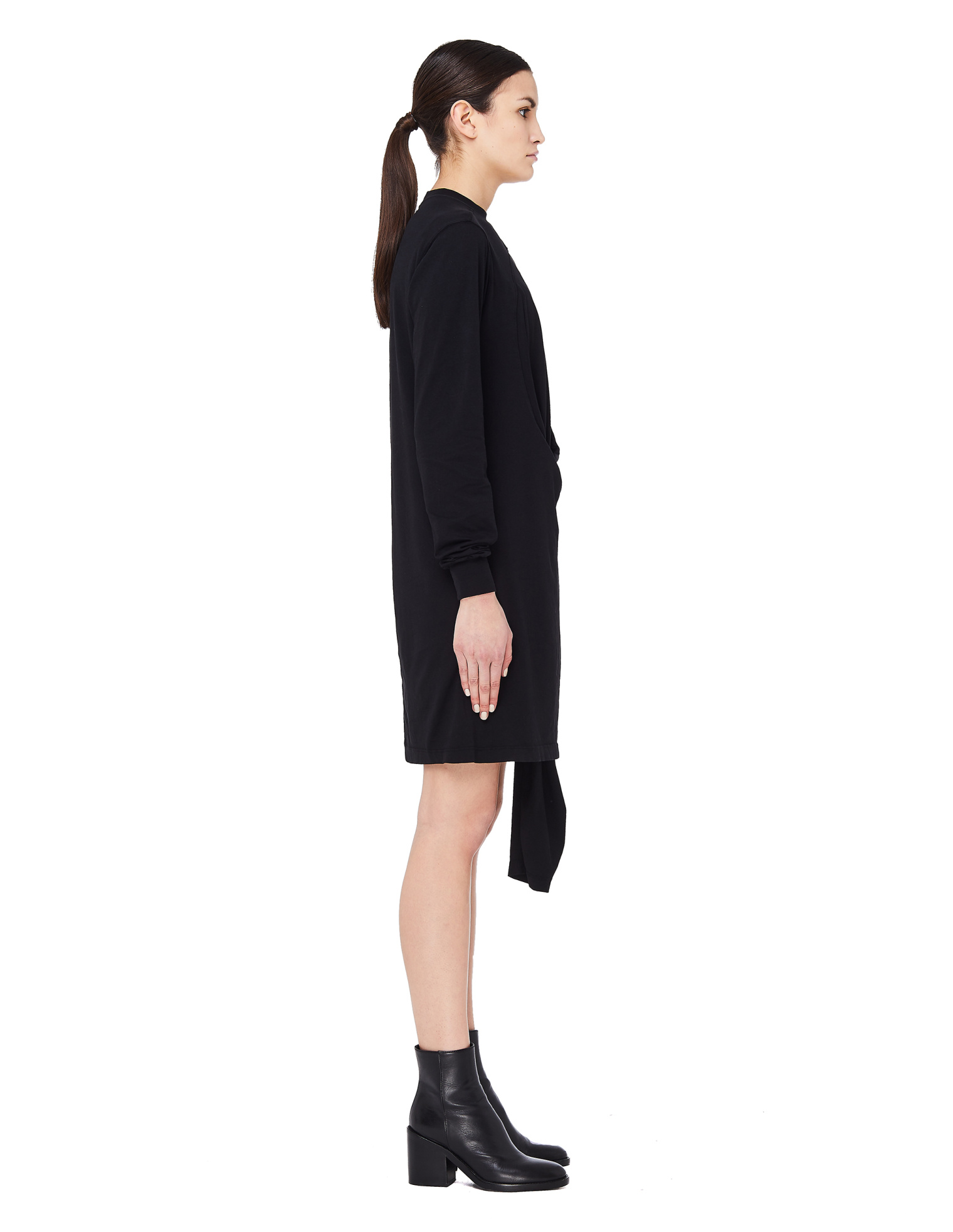 DRKSHDW by Rick Owens Black Asymmetric Dress