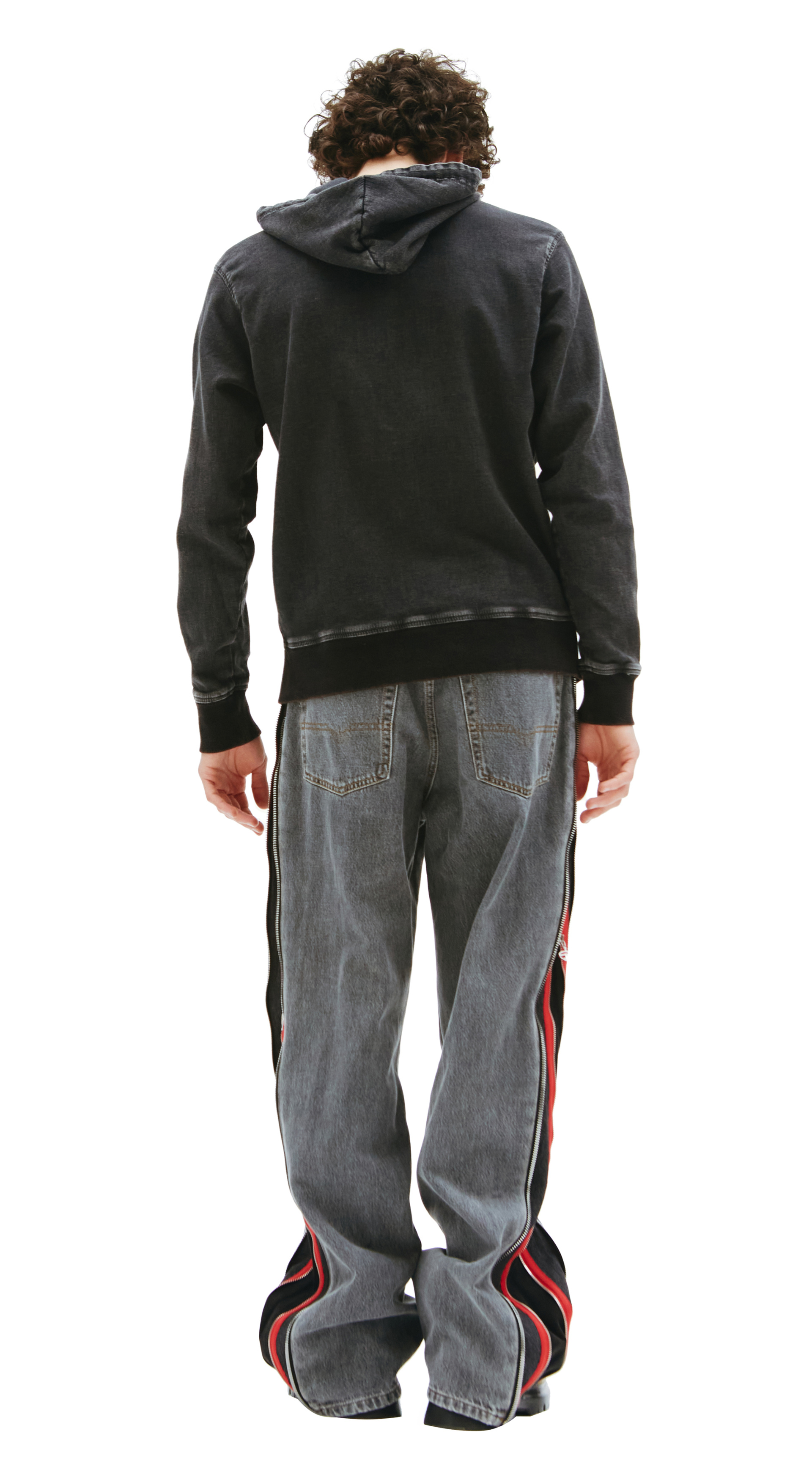 Diesel D-Gir faded denim hoodie