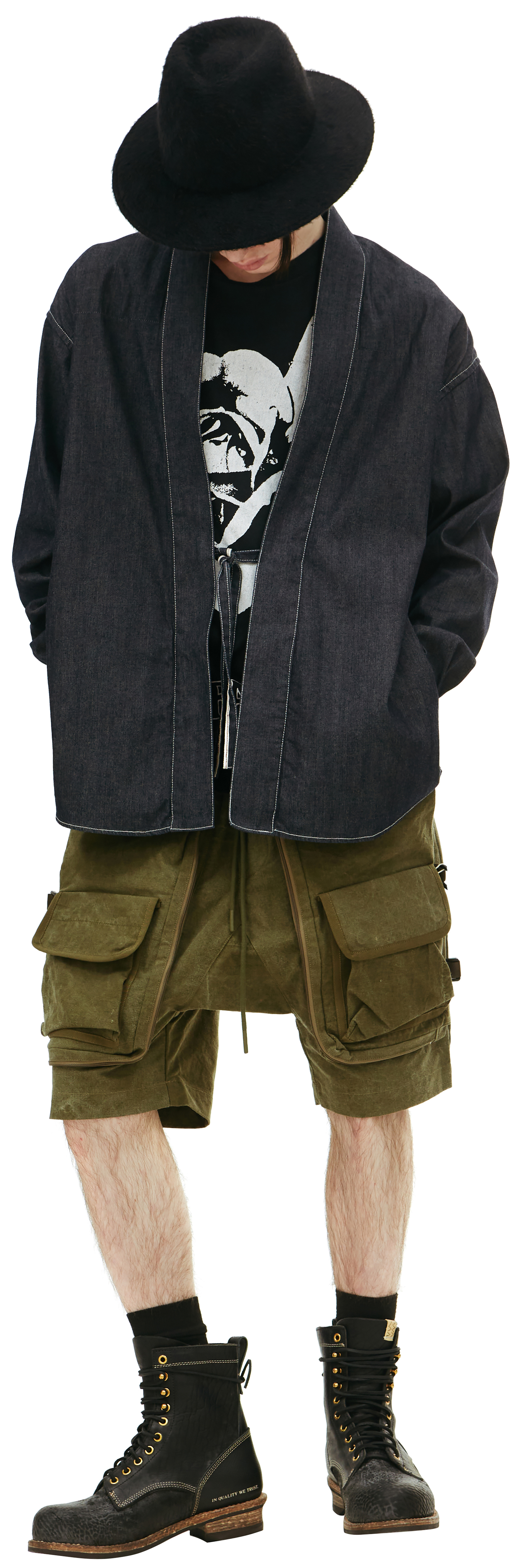 visvim Lhamo Denim Kimono Shirt