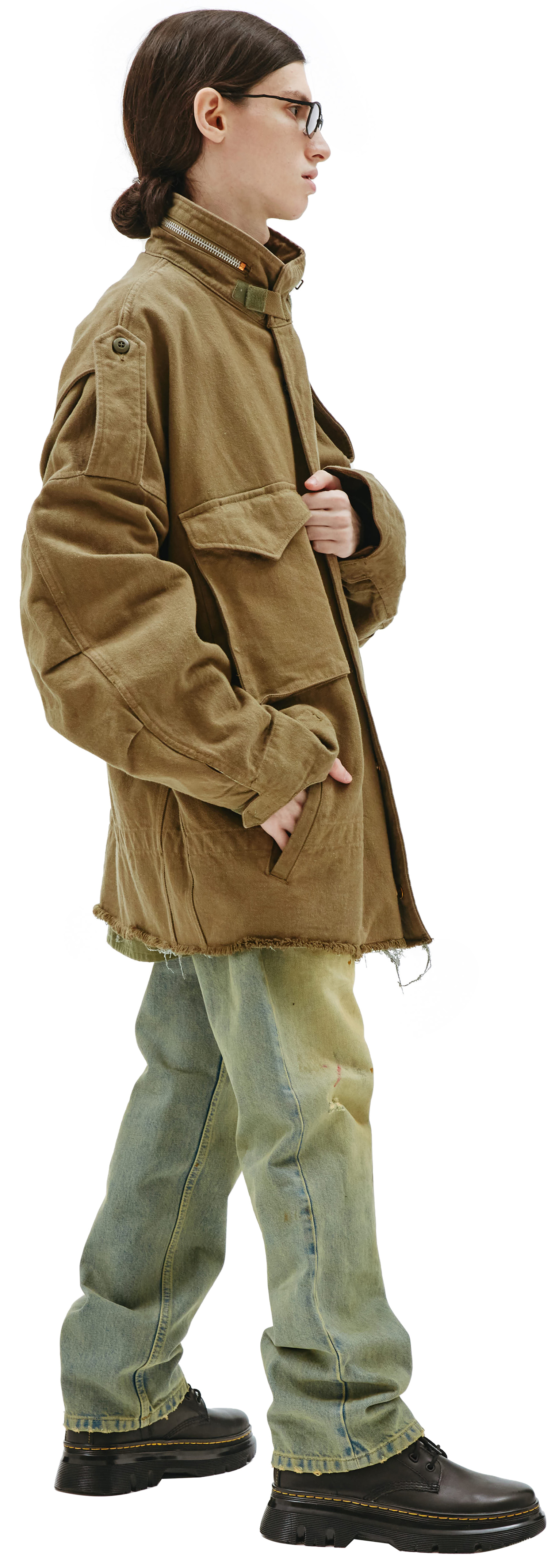 Doublet Silk Twill Military jacket