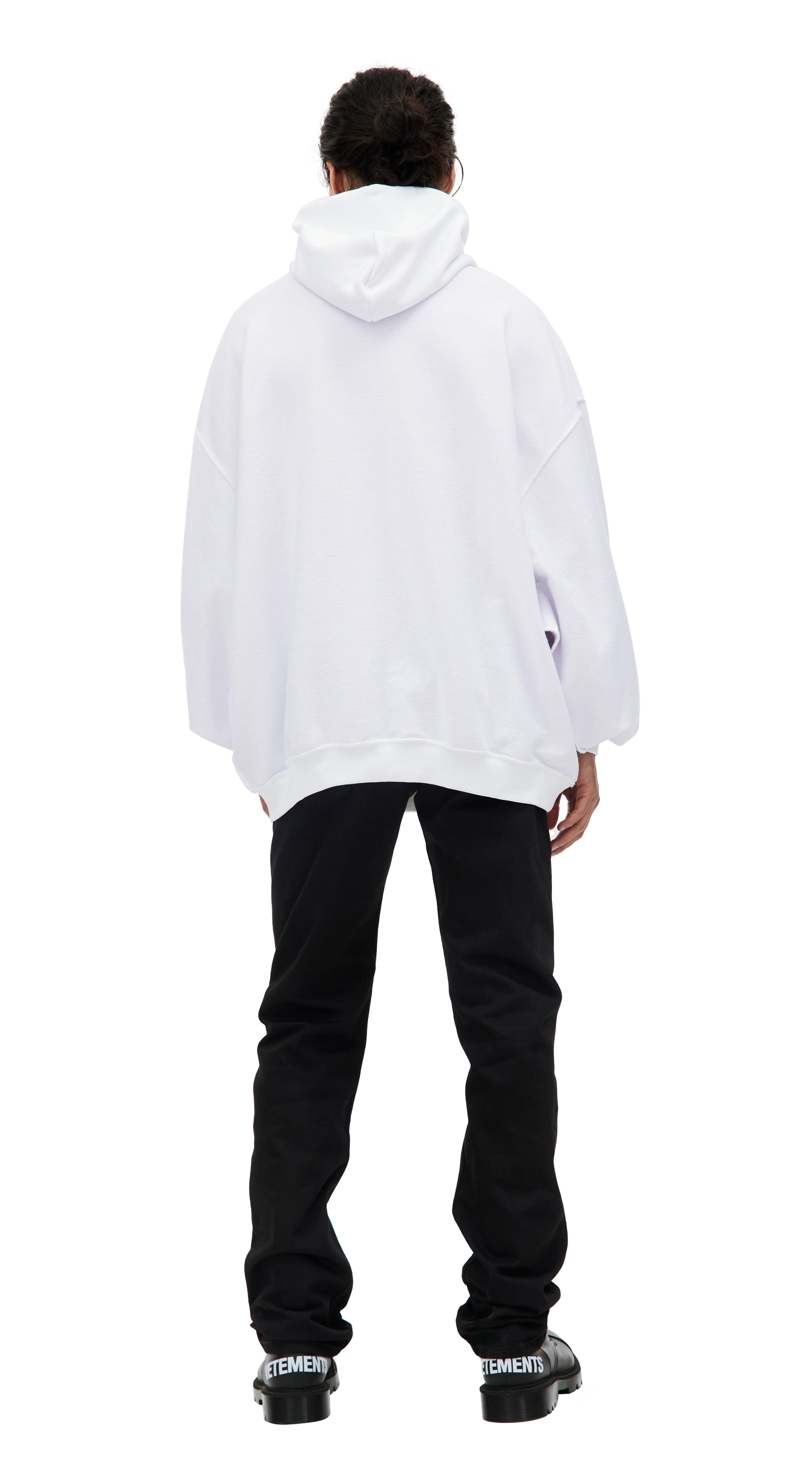 VETEMENTS White inside-out hoodie
