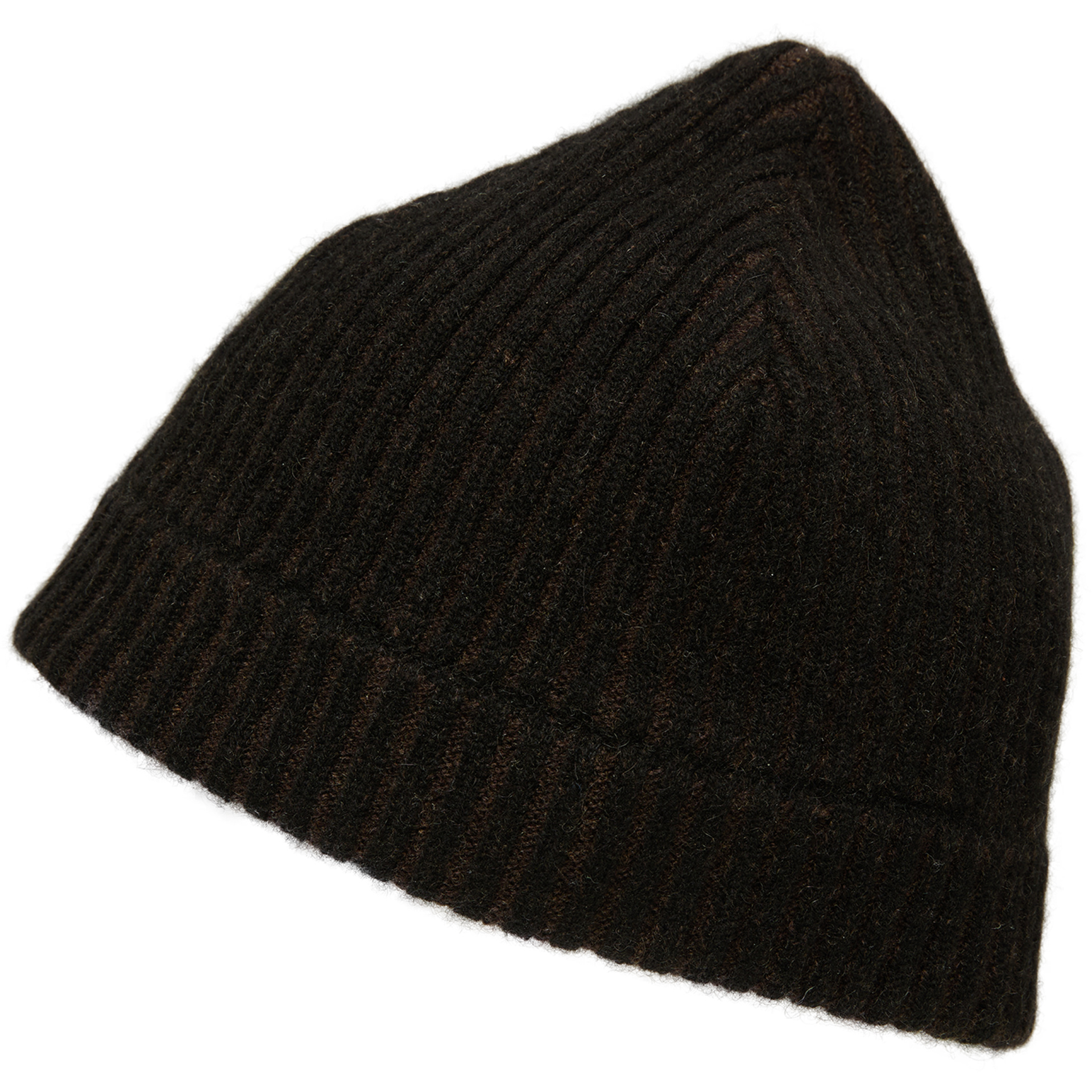 Ziggy Chen Dark Brown Cashmere Hat