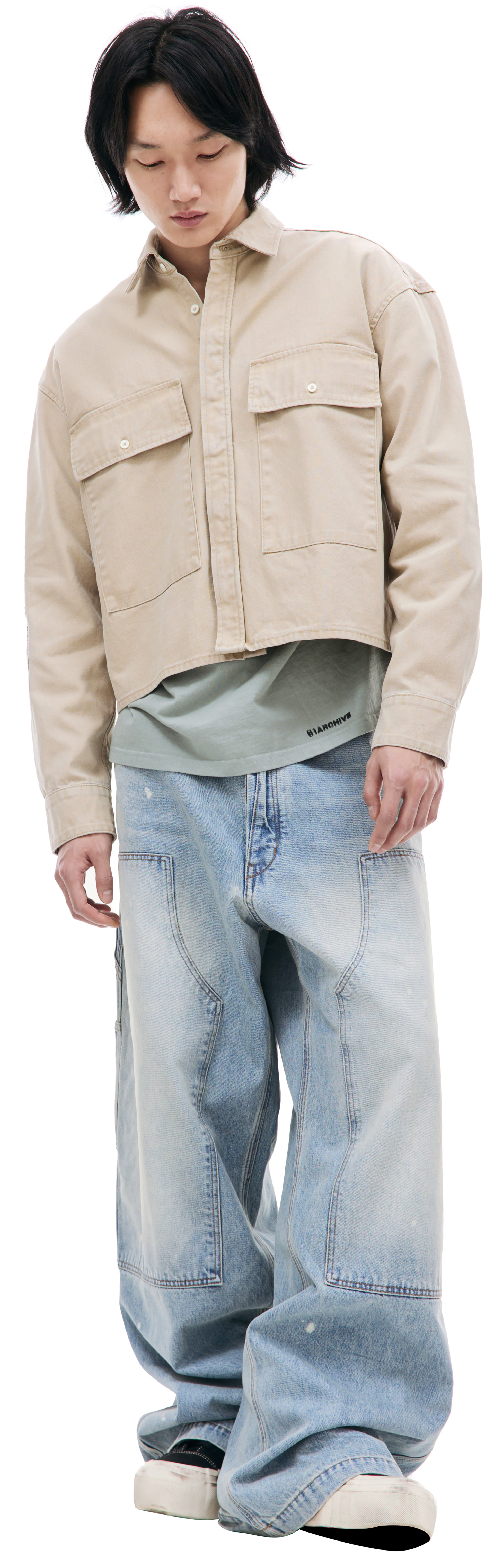 B1ARCHIVE Printed denim shirt