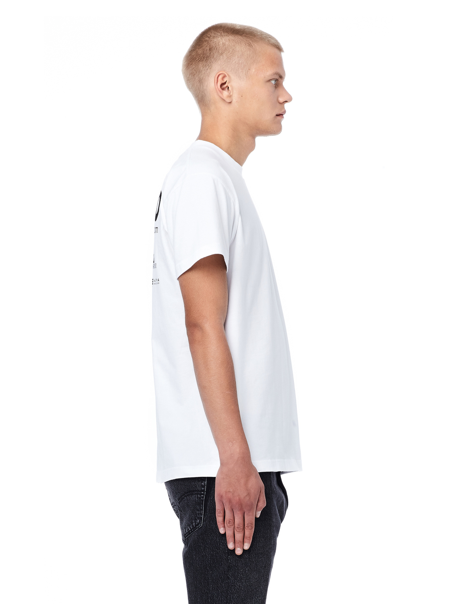 VETEMENTS White Tee with 100% Pro Print