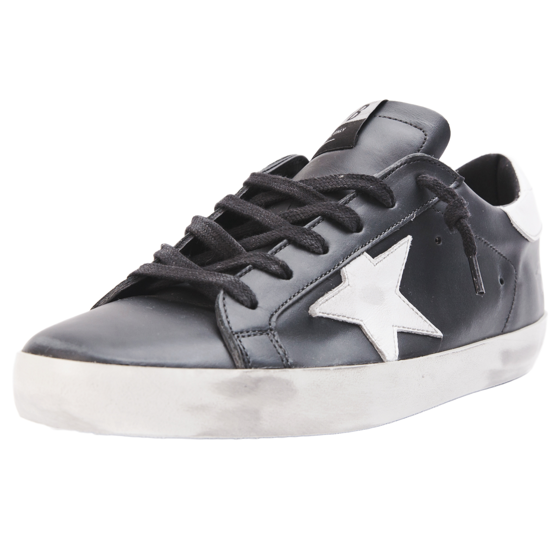 Golden Goose Black & White Superstar Sneakers