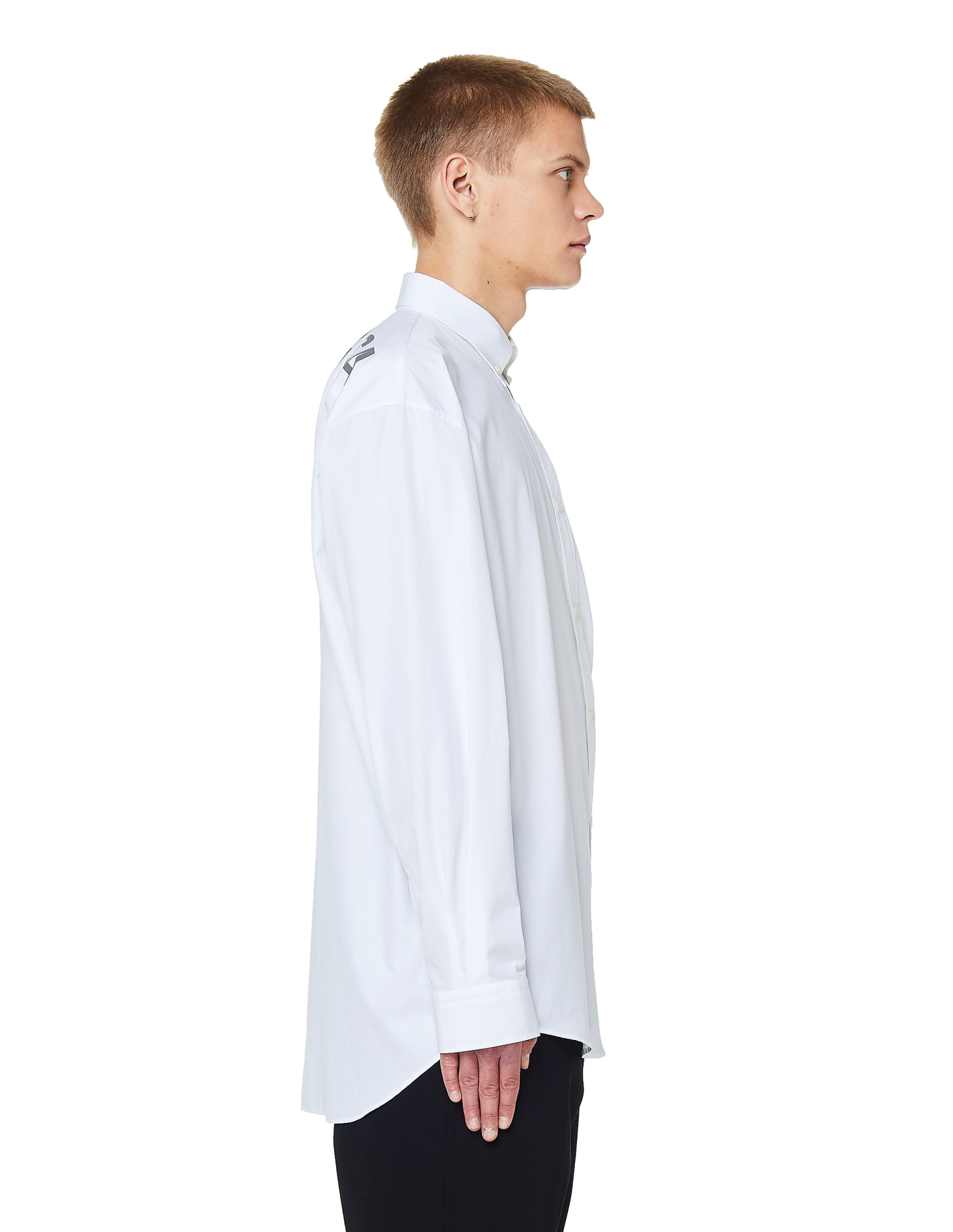 Balenciaga White Printed Shirt