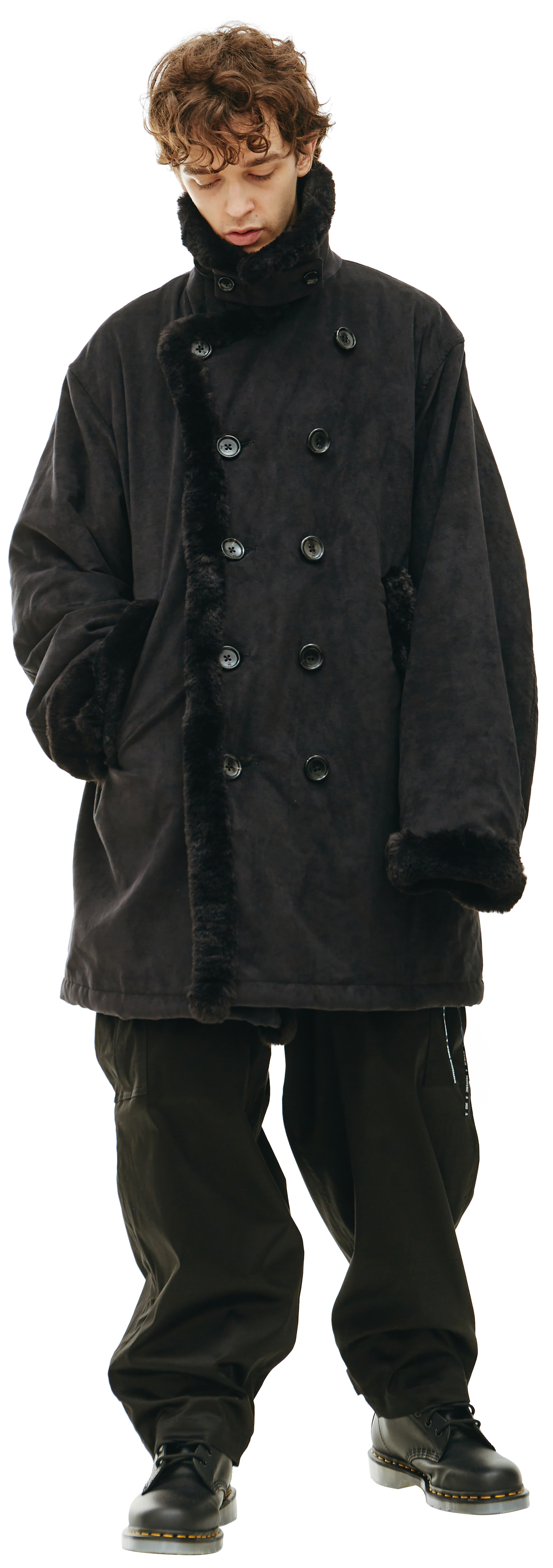 Mastermind WORLD Fake fur shearling coat