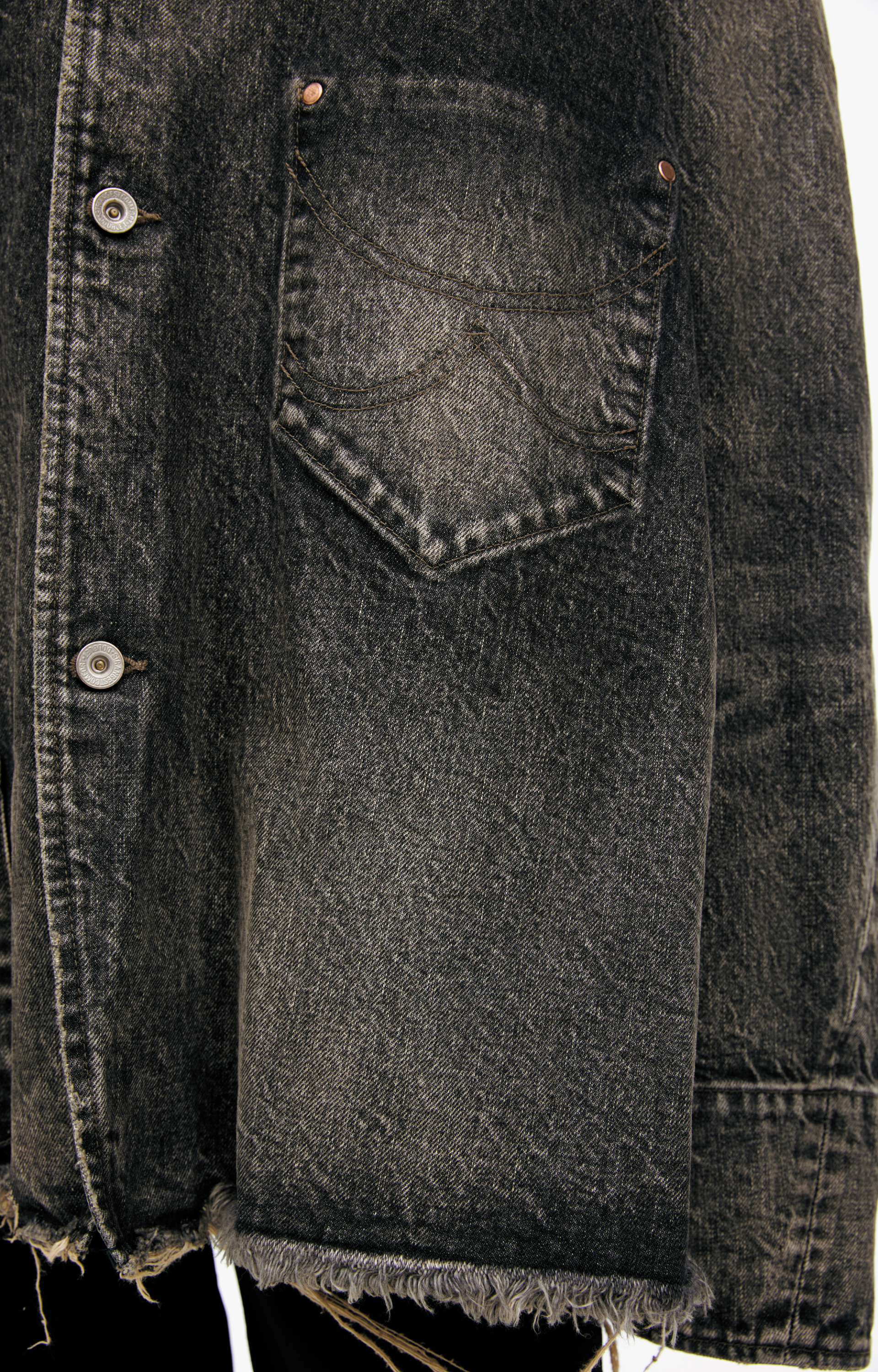 Doublet Denim jacket with washed out effect