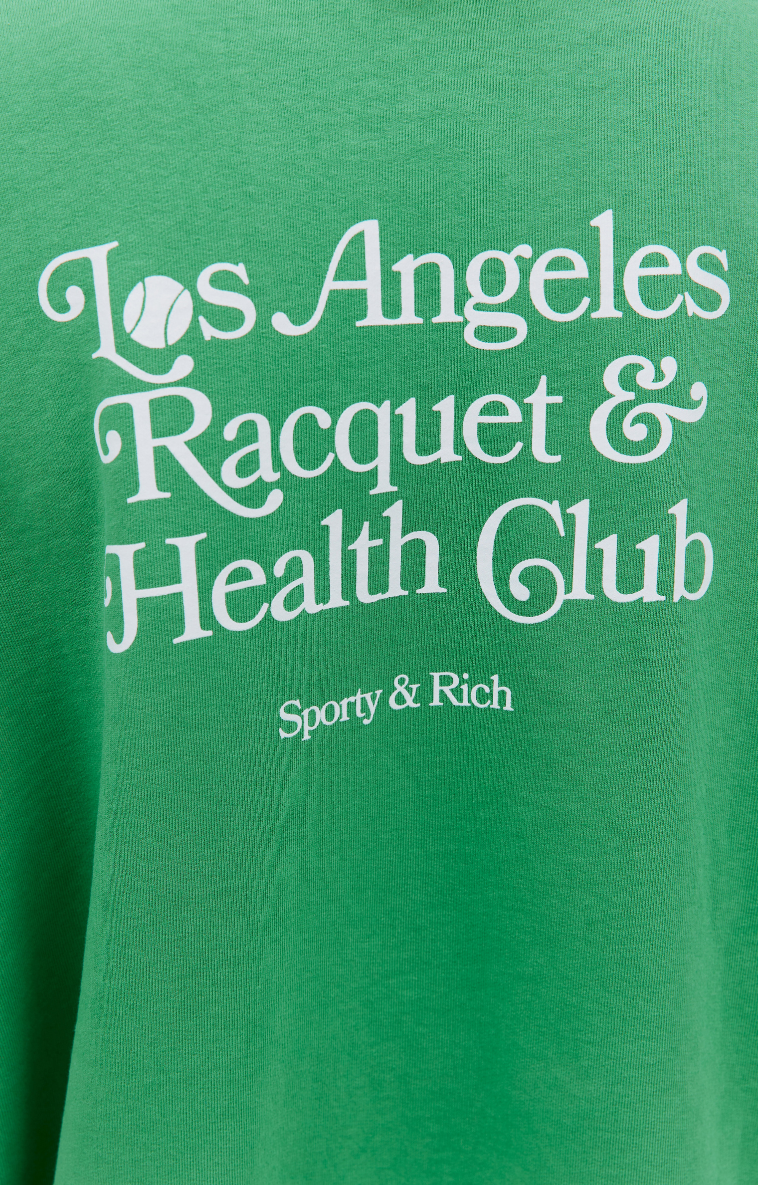 SPORTY & RICH Green \'LA Racquet\' sweatshirt
