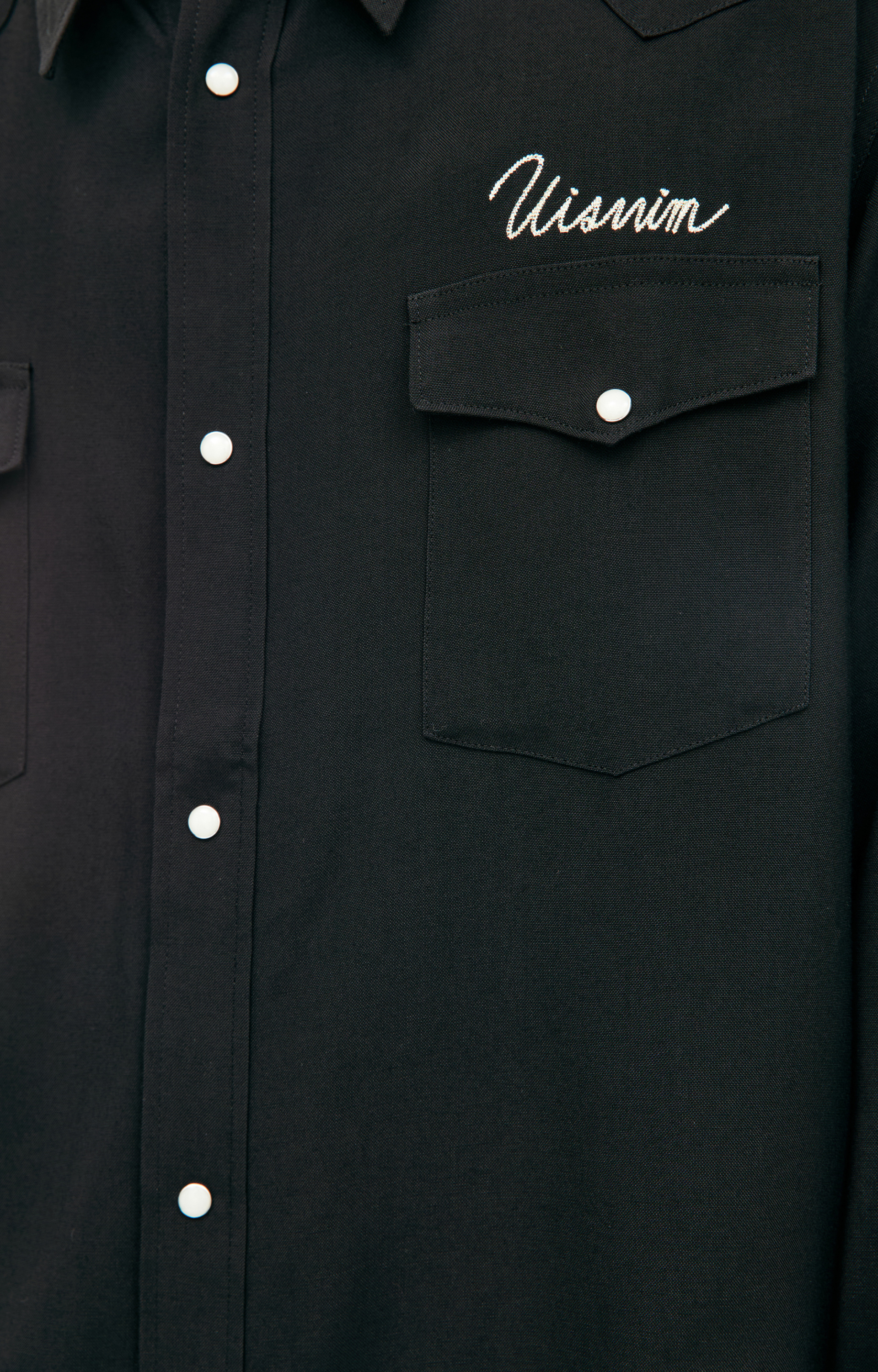 visvim Black button-down shirt